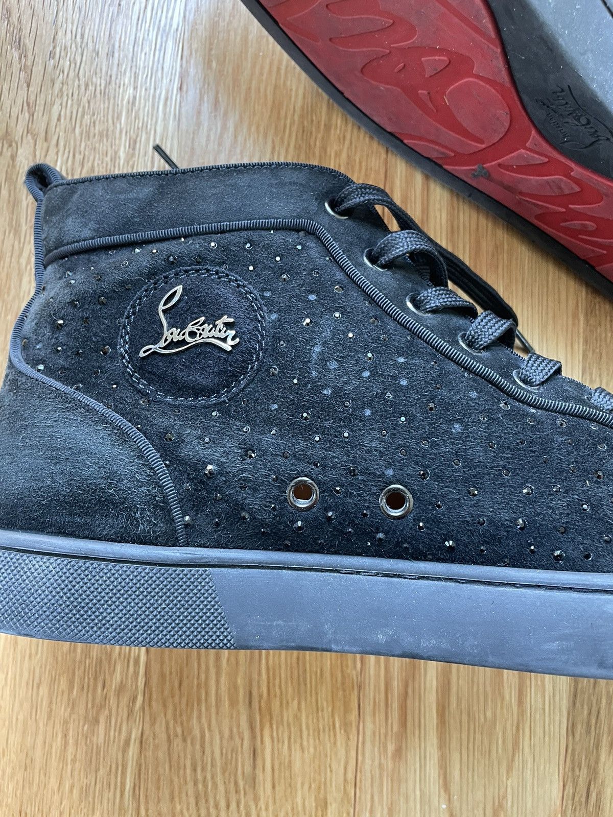 Christian Louboutin Christian Louboutin Sneakers Red Bottom Swarovski Crystal 9 Size US 9 / EU 42 - 4 Thumbnail