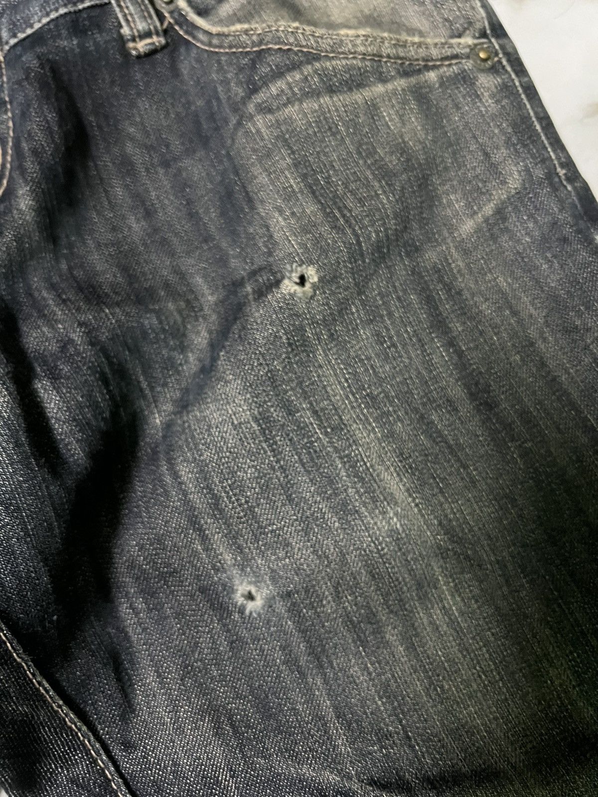 Japanese Brand × PPFM 💥DOUBLE WAIST💥PPFM MULTIPOCKET DISTRESS PUNK JEAN Size US 31 - 15 Thumbnail
