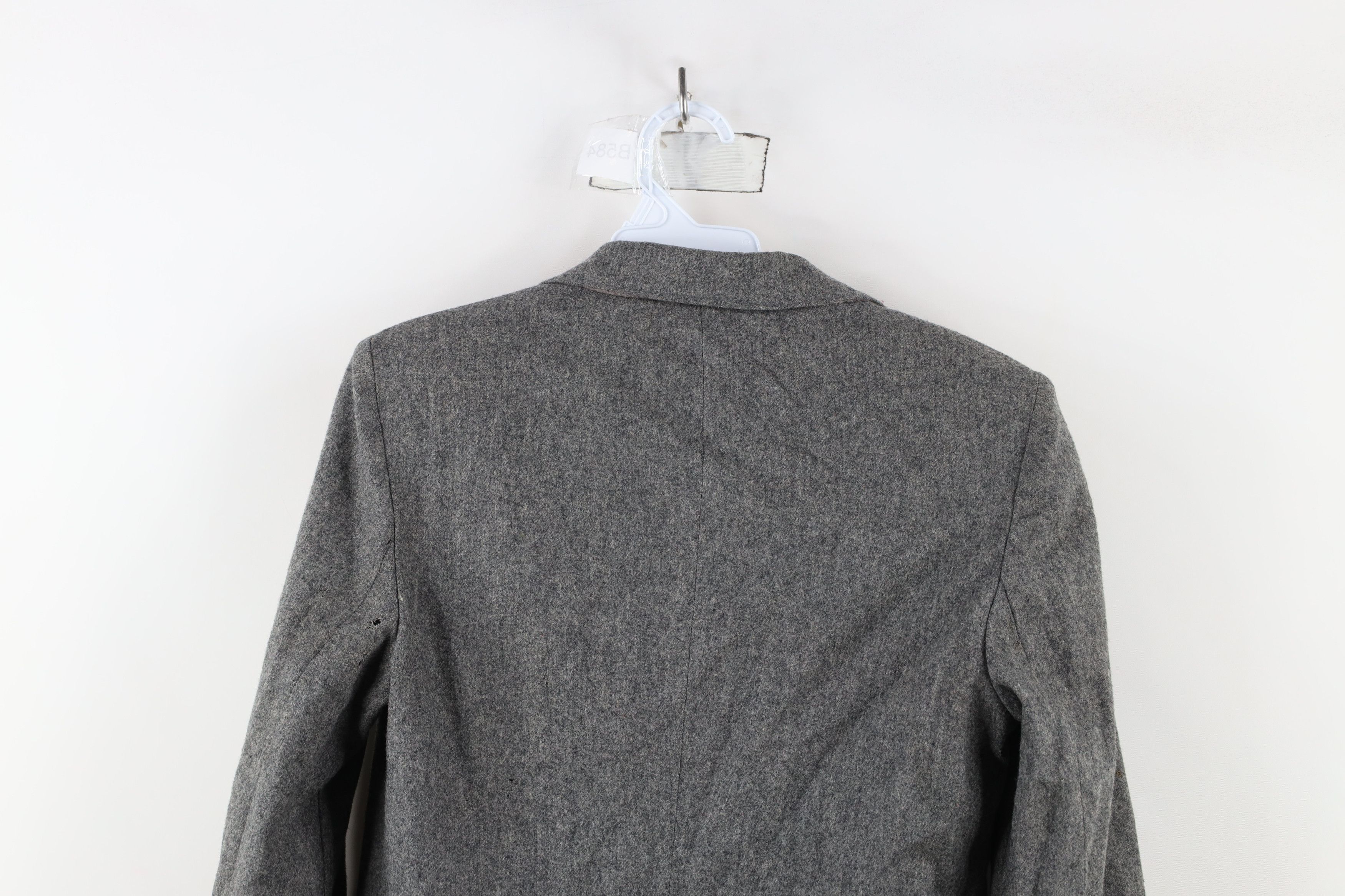 Vintage Vintage 90s Streetwear Wool 2 Button Blazer Suit Jacket Gray Size M / US 6-8 / IT 42-44 - 15 Thumbnail