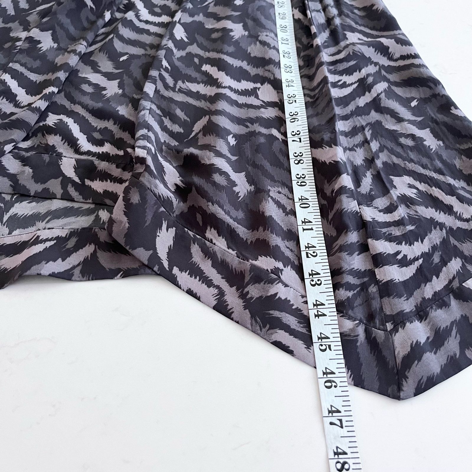 Allsaints All Saints Fayre Remix Animal Black Handkerchief Midi Dress Size S / US 4 / IT 40 - 11 Thumbnail