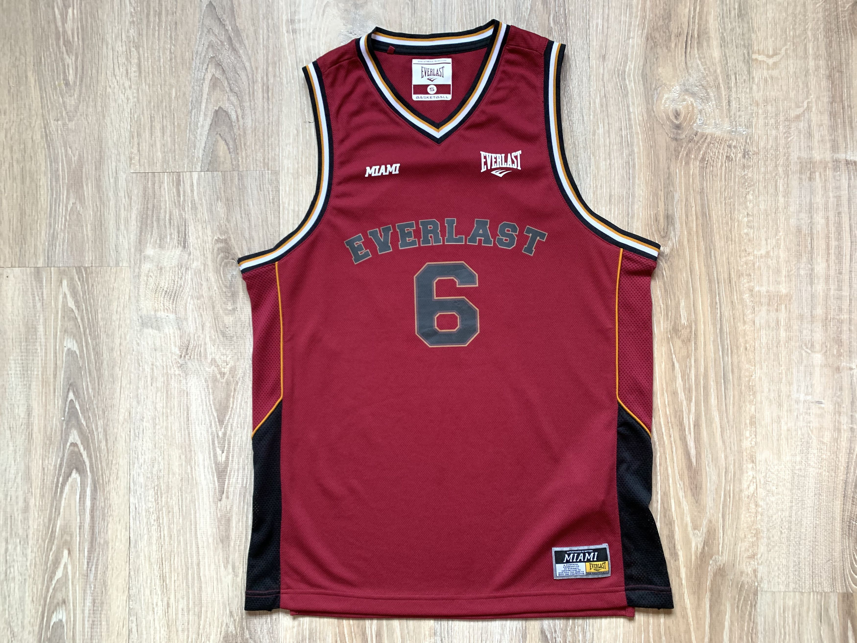 Everlast × NBA Everlast Miami Heat 6 Basketball Printed Jersey Sleeveless Size US S / EU 44-46 / 1 - 1 Thumbnail