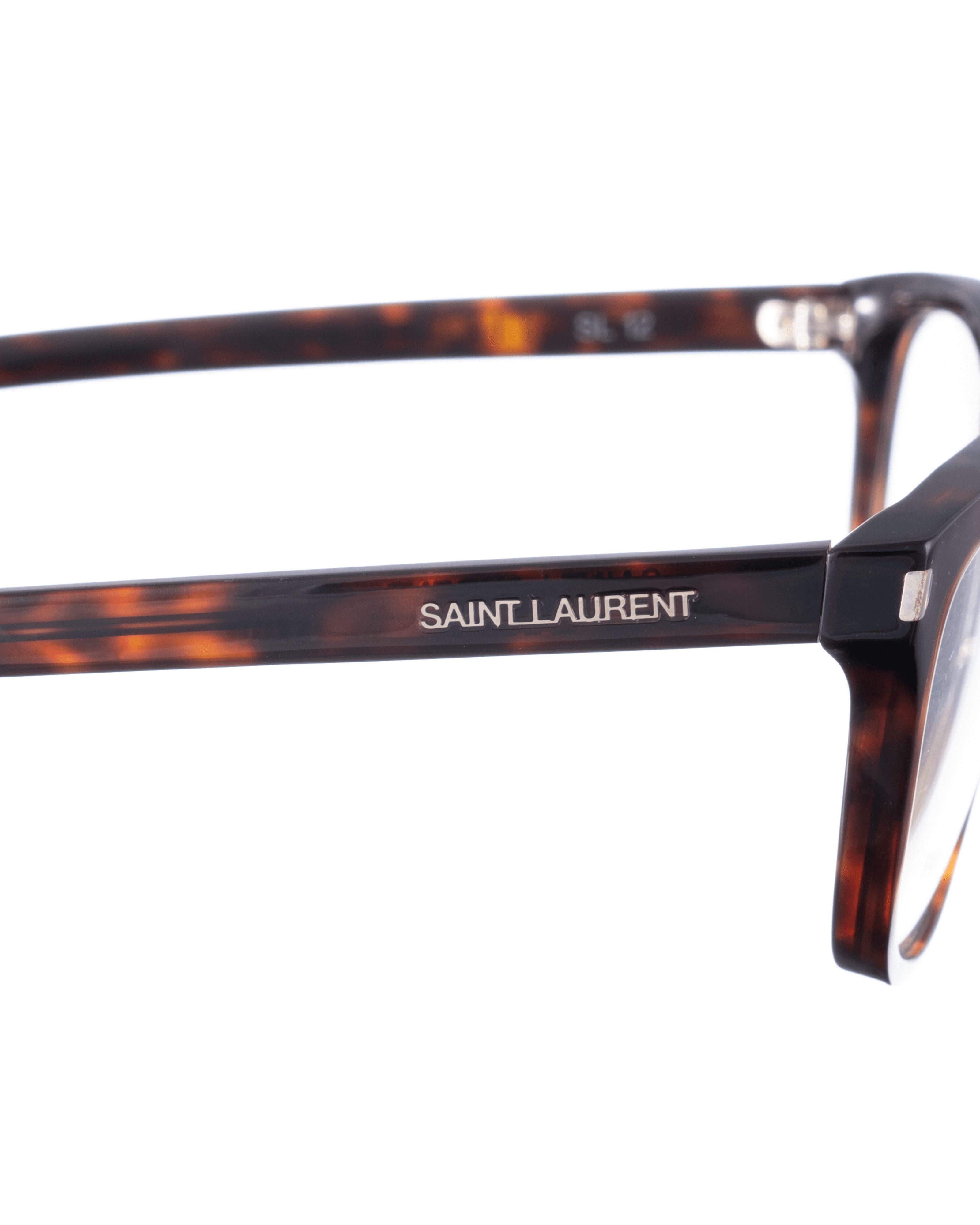Saint Laurent Paris Saint Laurent 00s Havana Classic Nerdy Glasses Size ONE SIZE - 3 Thumbnail