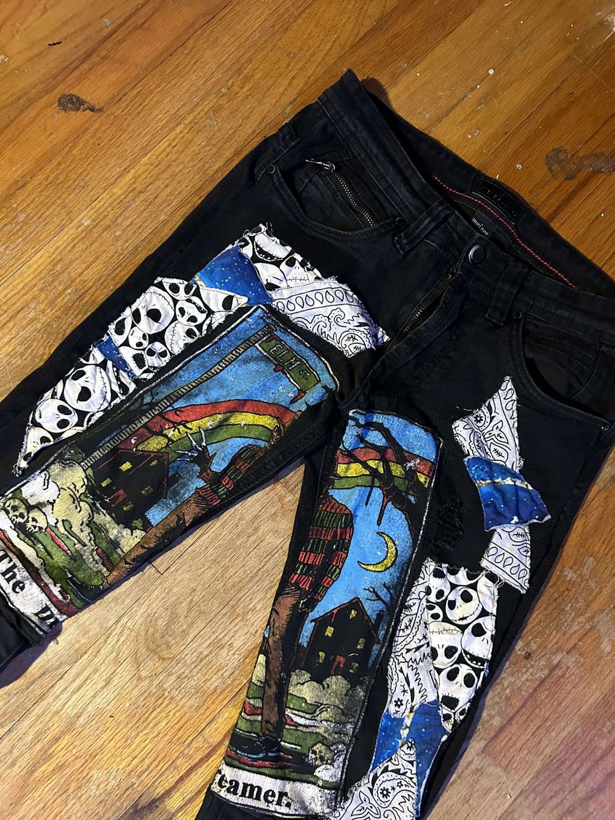 Other Custom Freddy Krueger themed jeans (1of1) Size US 28 / EU 44 - 3 Thumbnail