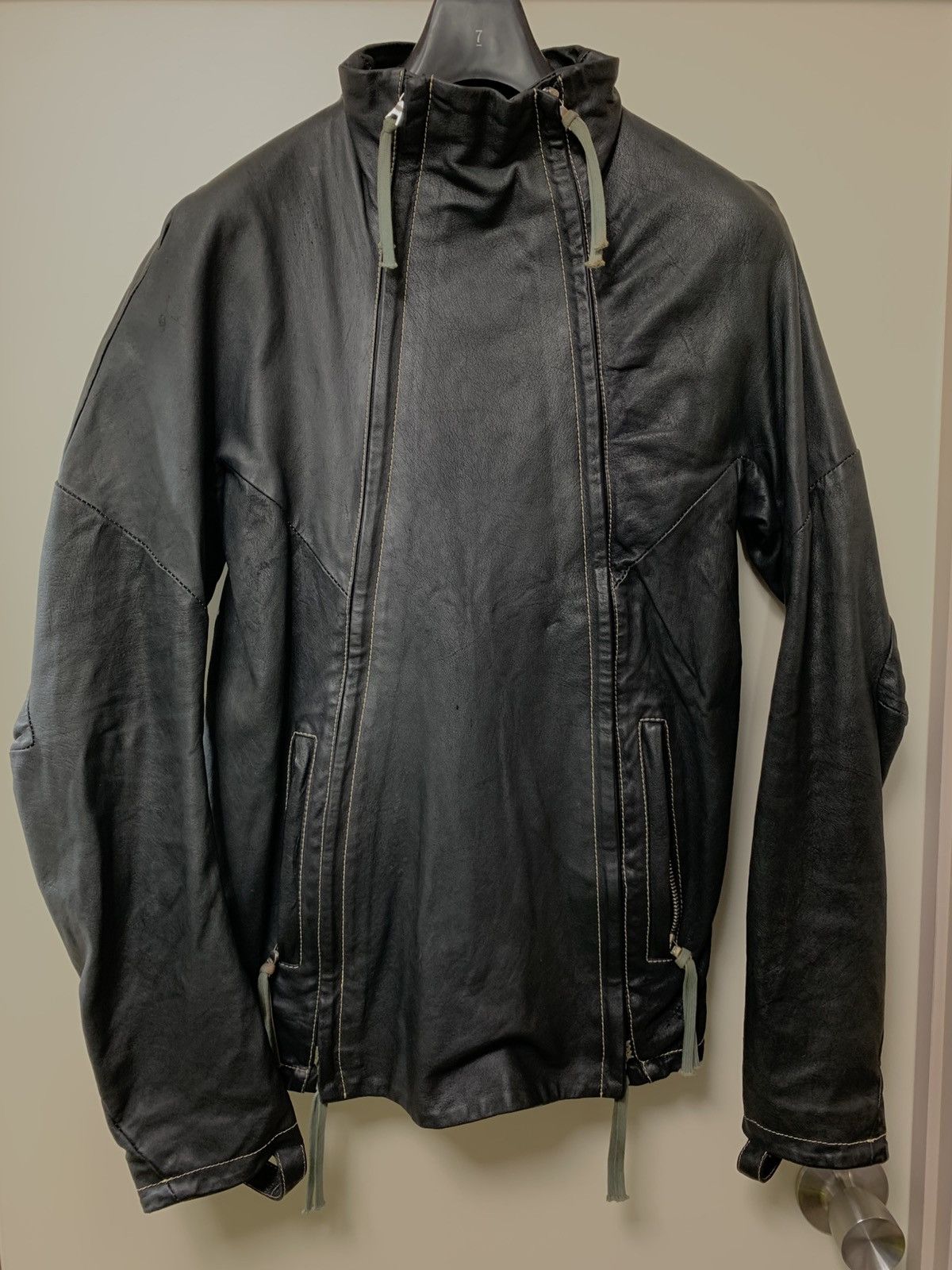 boris bidjan saberi j4 aw15-16 leather jacket