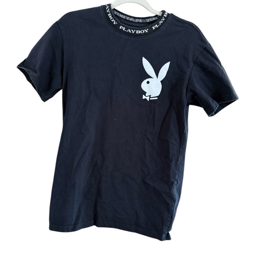 Pacsun PacSun Black Short Sleeve Tee with Playboy Logo Size US S / EU 44-46 / 1 - 2 Thumbnail
