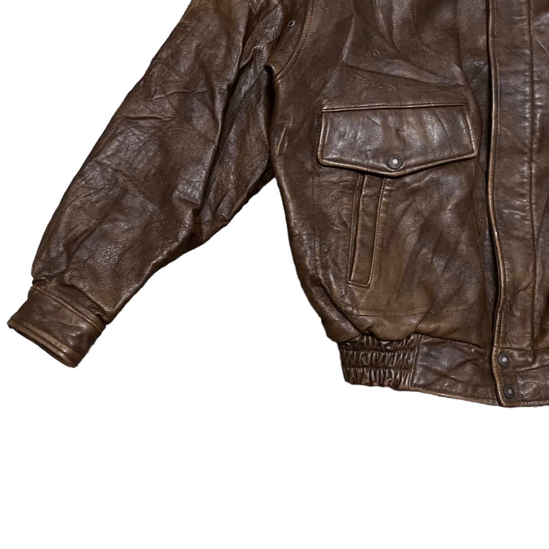 Leather Vintage Luis Alvear Flight Bomber Sheepskin Leather Jacket Size US M / EU 48-50 / 2 - 3 Thumbnail