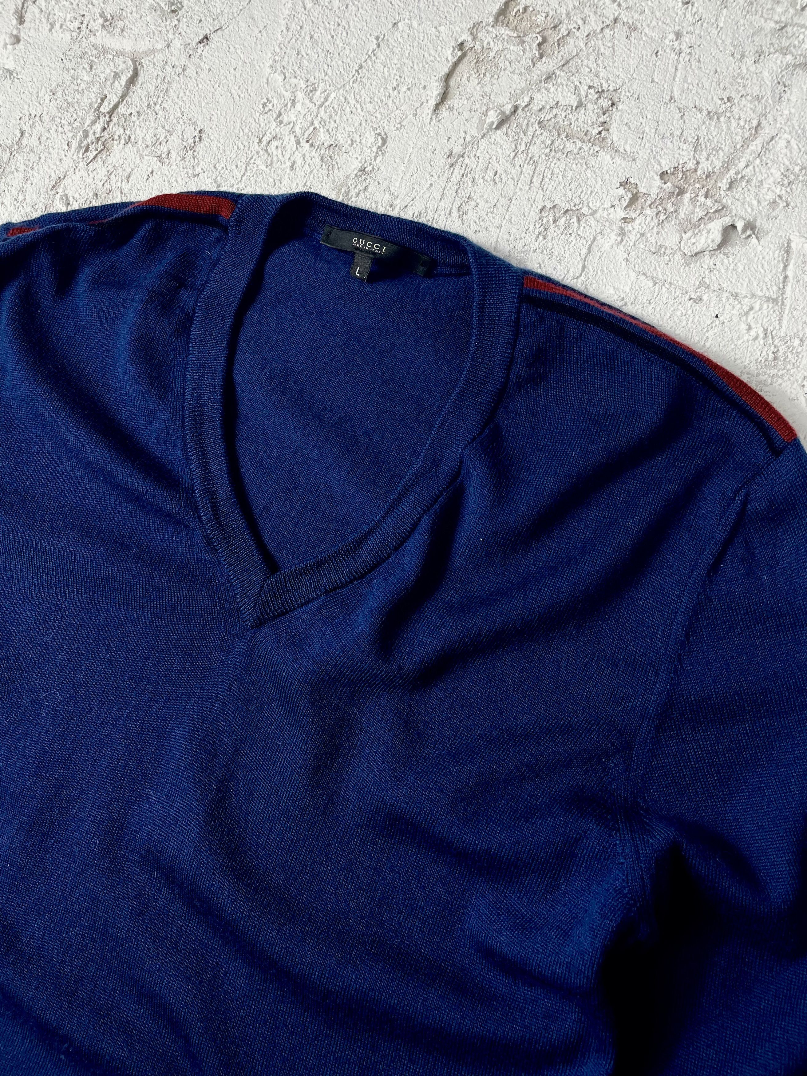 Gucci Gucci sweater v neck Size US L / EU 52-54 / 3 - 2 Thumbnail