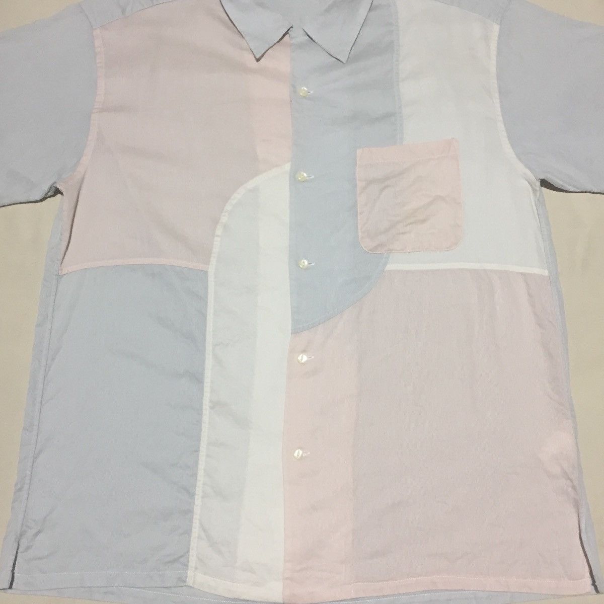 Issey Miyake Vintage Tete Homme By Issey Miyake Asymmetric Shirt Button Size US L / EU 52-54 / 3 - 2 Thumbnail