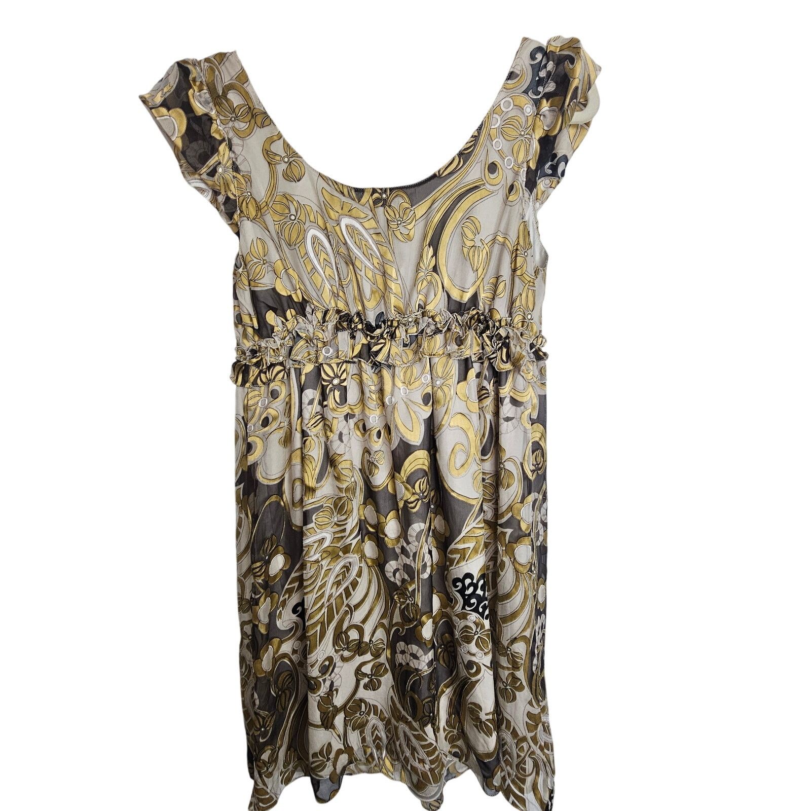 MAX&Co. Max Studio Specialty Products Women Y2K Silk Babydoll Dress Size S / US 4 / IT 40 - 8 Thumbnail