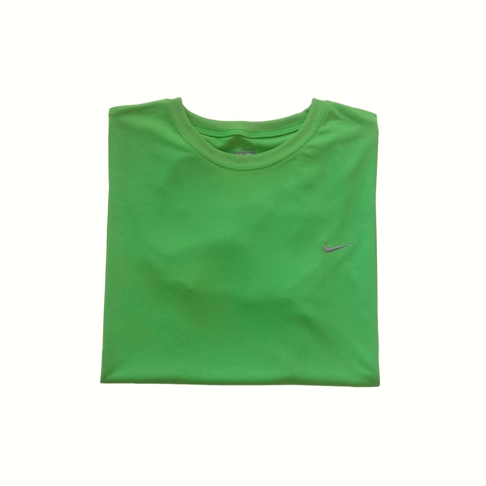 Nike VINTAGE Nike T-Shirt XL Green 2007 Volt Dri-FIT Retro 90s Y2K Mini Swoosh Crew Neck Shirt Mens Size US XL / EU 56 / 4 - 2 Thumbnail