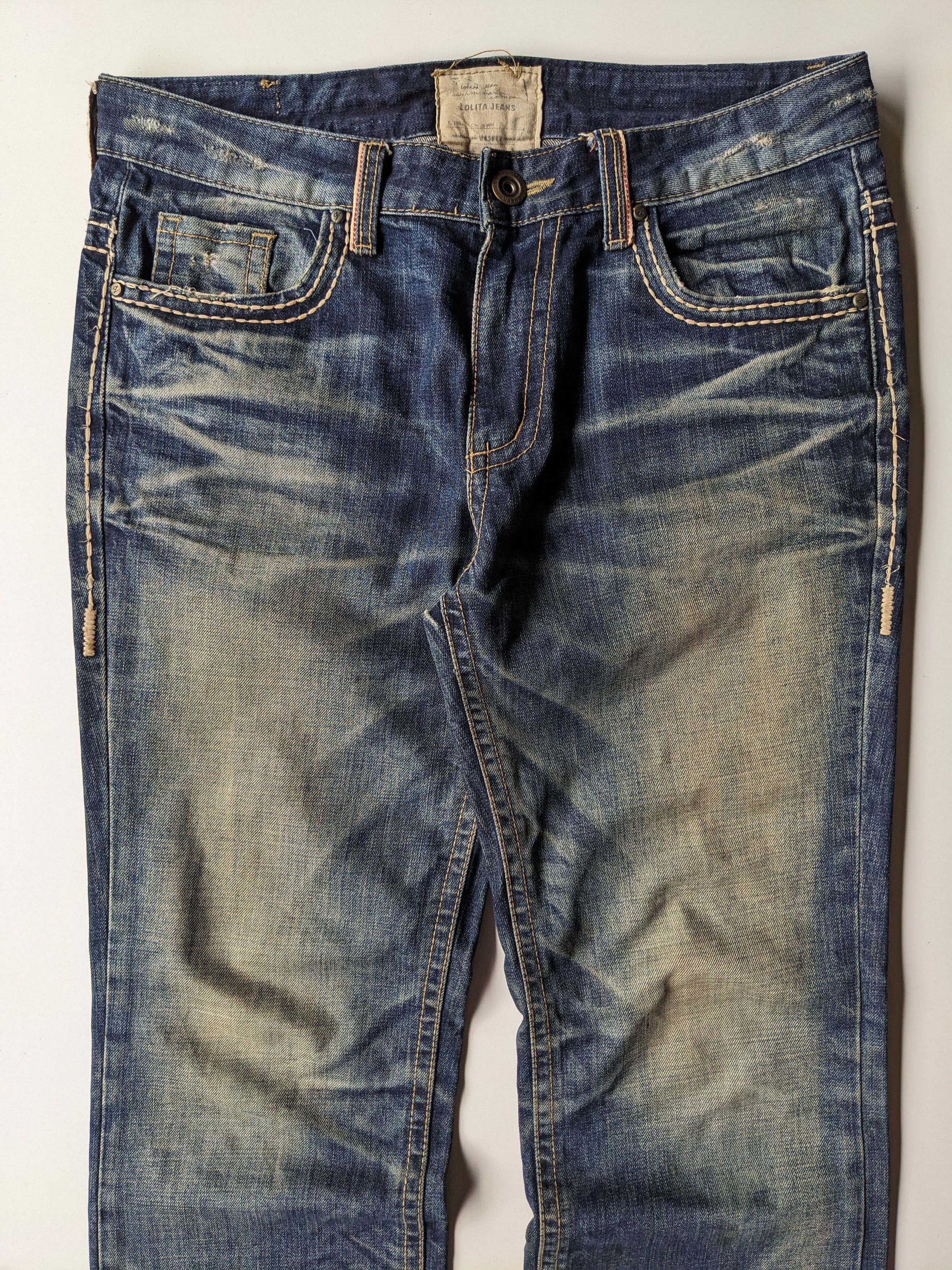If Six Was Nine × Japanese Brand × Le Grande Bleu (L.G.B.) Lolita mudwash clawmark jeans Size US 36 / EU 52 - 5 Thumbnail