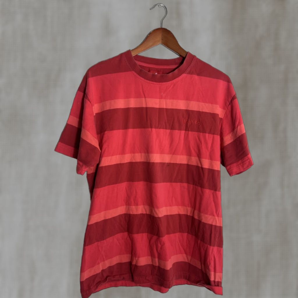 Vintage 4 Hunnid T-Shirt Short Sleeve Large Red Striped Stains Men Pro Regular Size L Size US L / EU 52-54 / 3 - 1 Thumbnail
