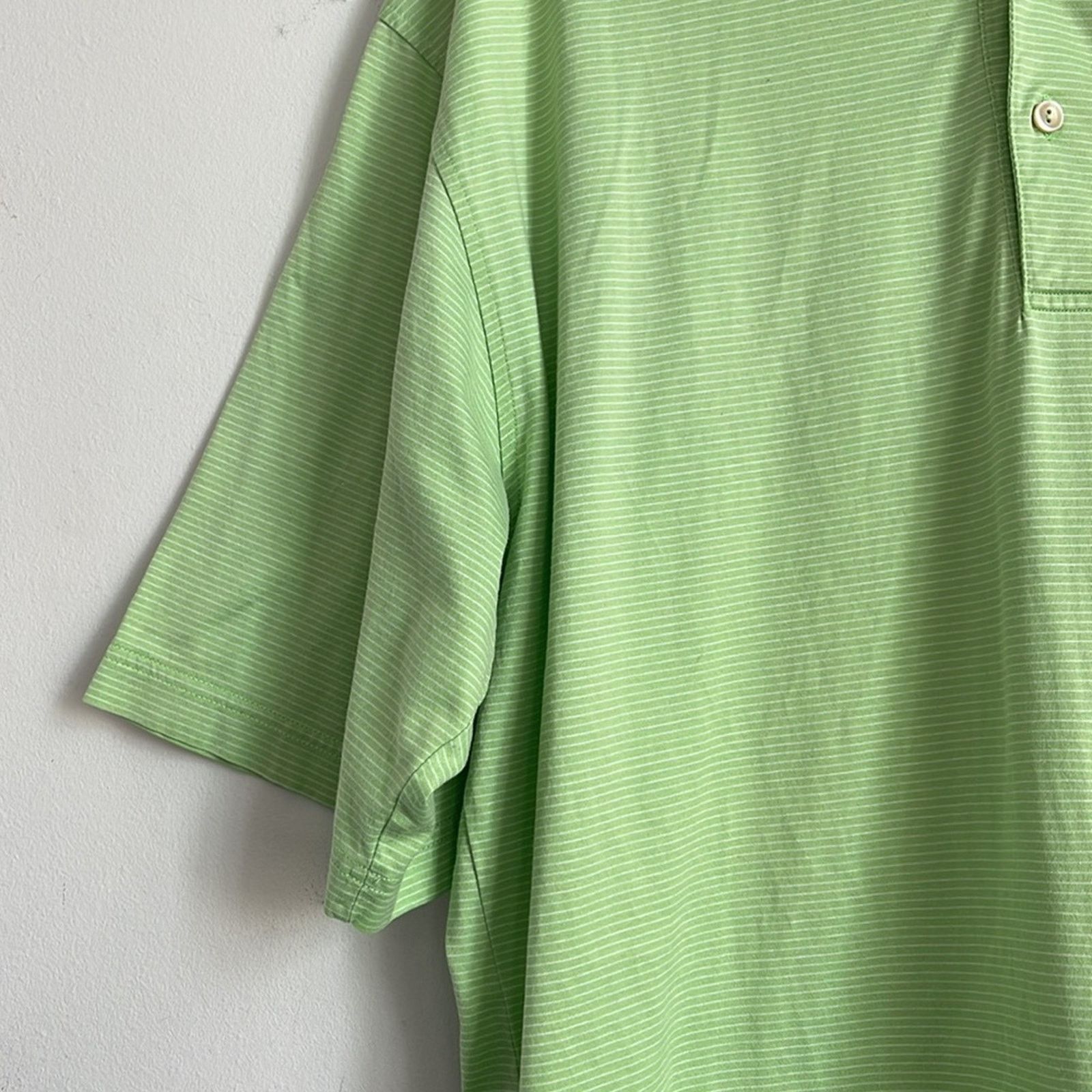 Peter Millar Peter Millar double mercerized cotton pinstriped polo shirt Size US L / EU 52-54 / 3 - 4 Thumbnail