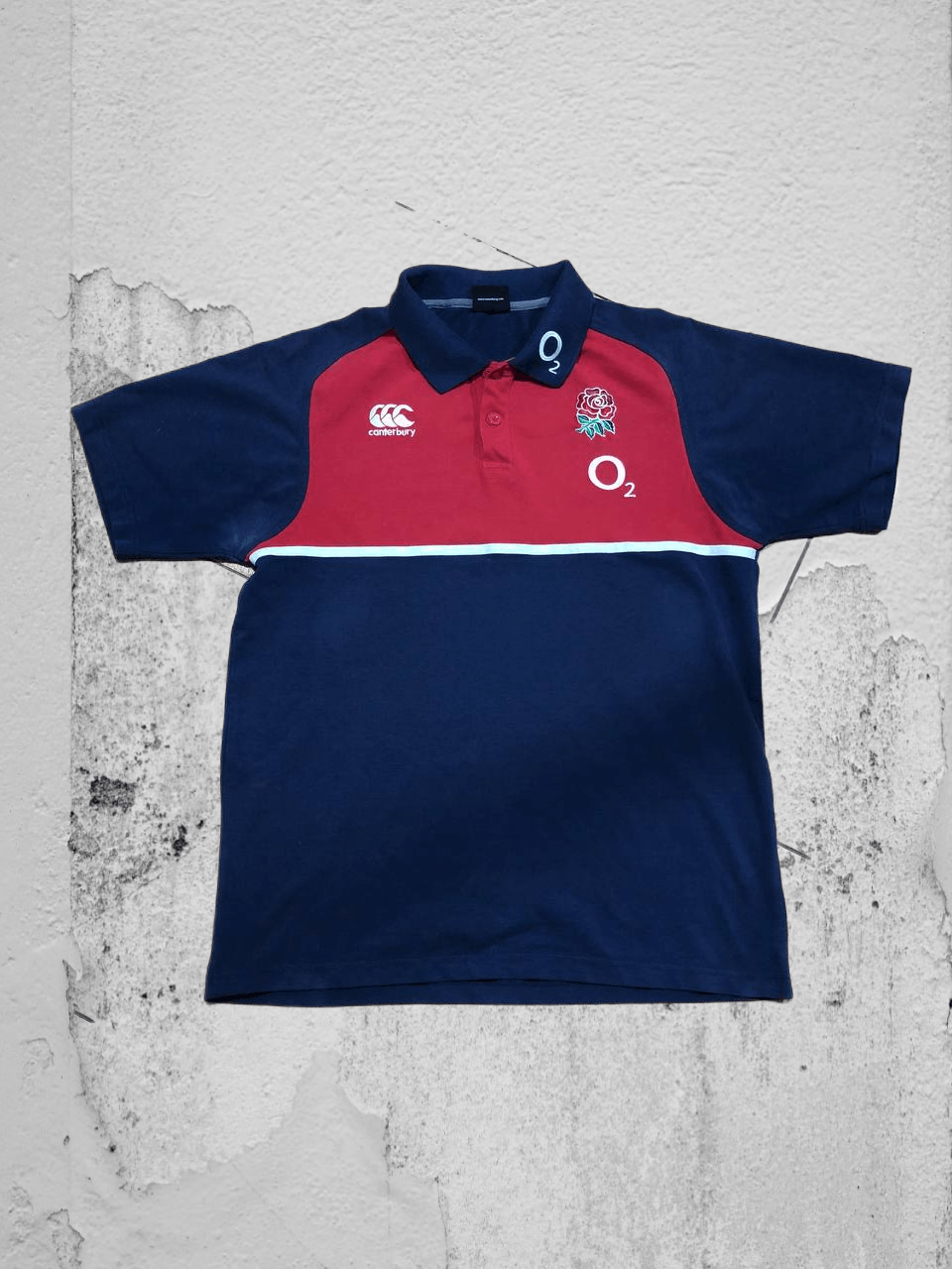 Canterbury of New Zealand Y2K Canterbury T-shirt blue Vintage logo O2 polo Size US L / EU 52-54 / 3 - 1 Thumbnail