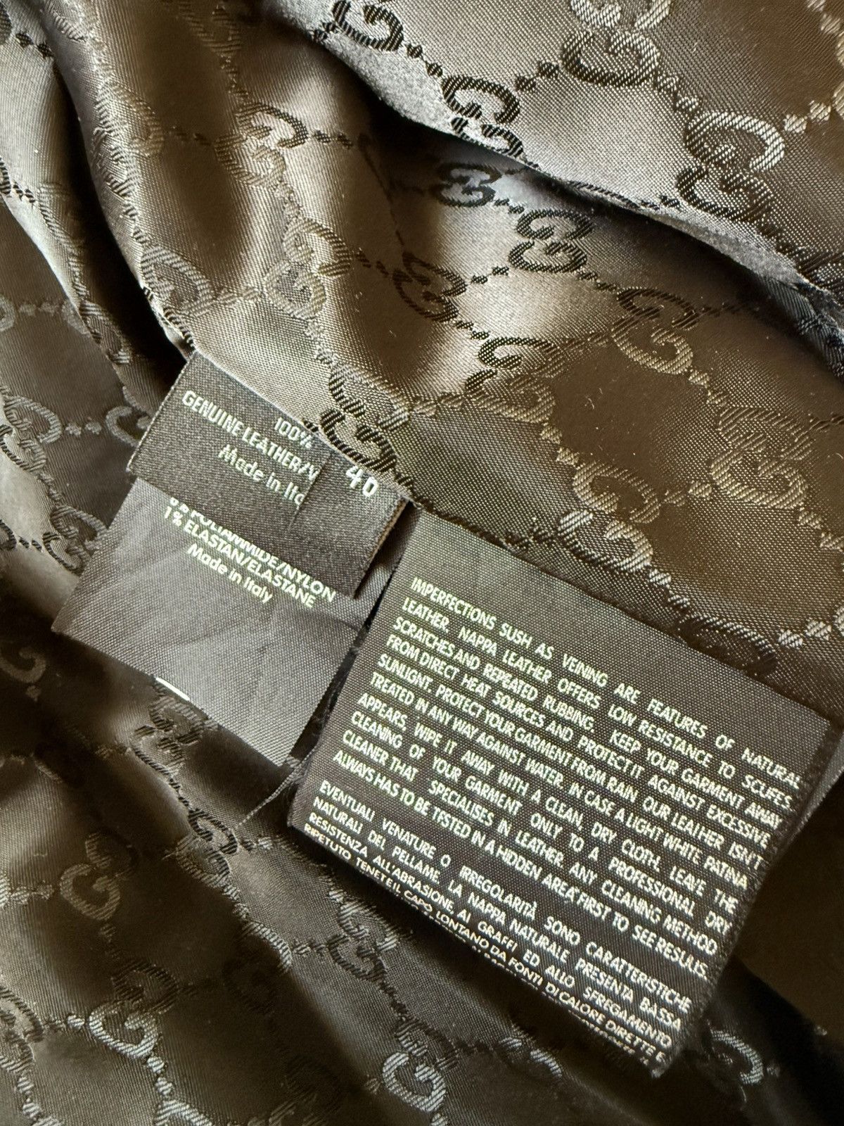 Gucci F/W08 Yellow Madonna Reversed Stitched Leather Jacket Size US M / EU 48-50 / 2 - 8 Thumbnail