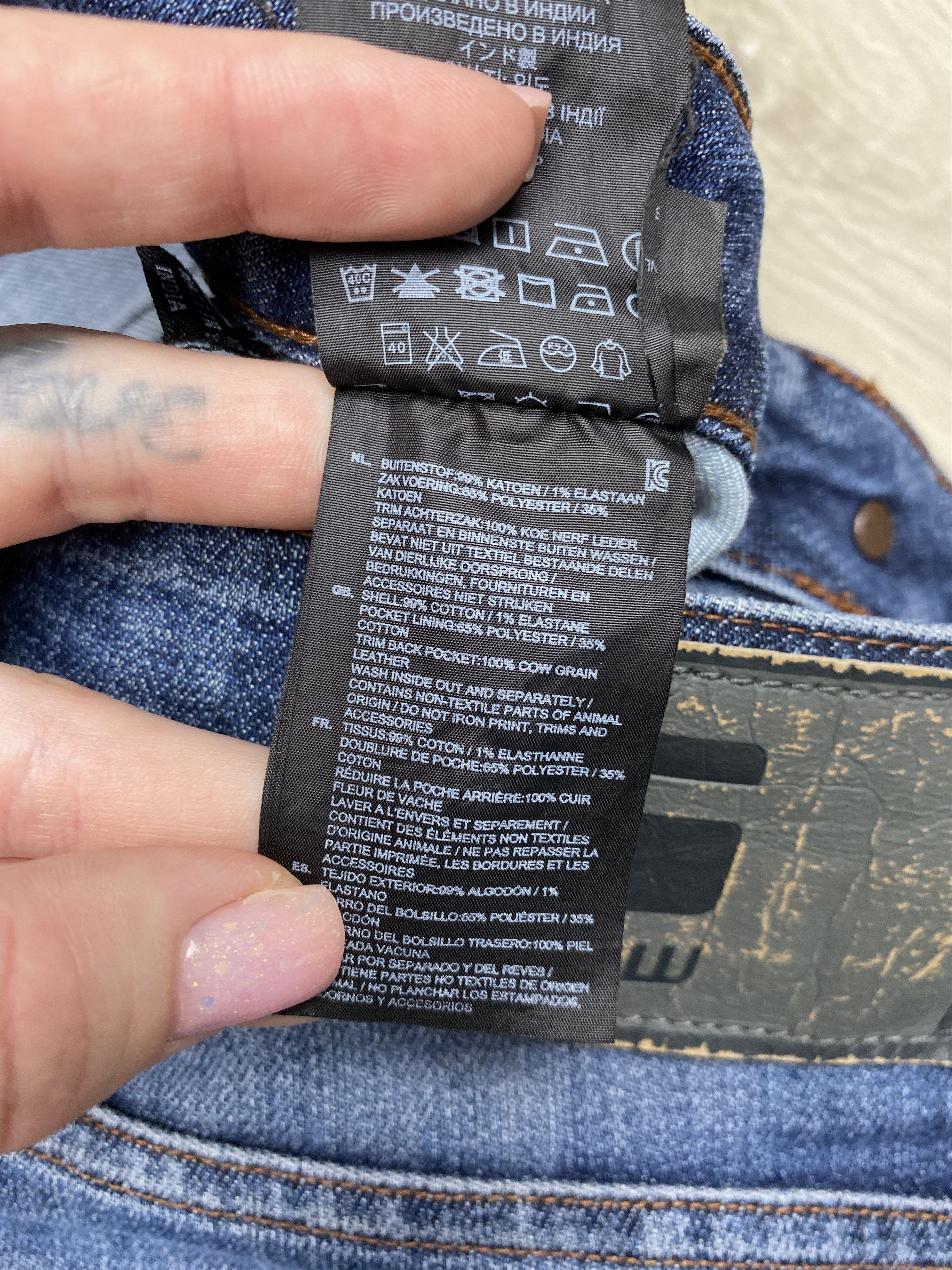 G-Star G Star Raw Vintage Mens Attacc Straight Denim Pants Jeans Size US 34 / EU 50 - 4 Thumbnail