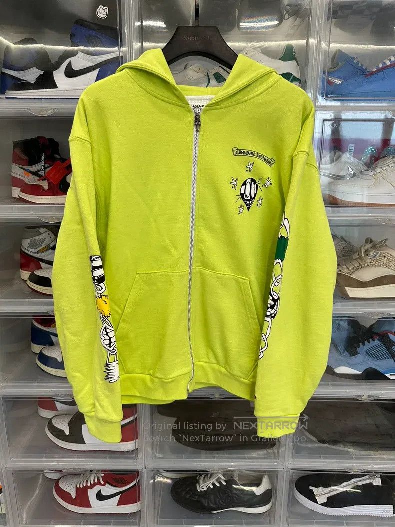Chrome Hearts CHROME HEARTS Size L Mattboy graffiti fluorescent green zip Size US L / EU 52-54 / 3 - 1 Thumbnail