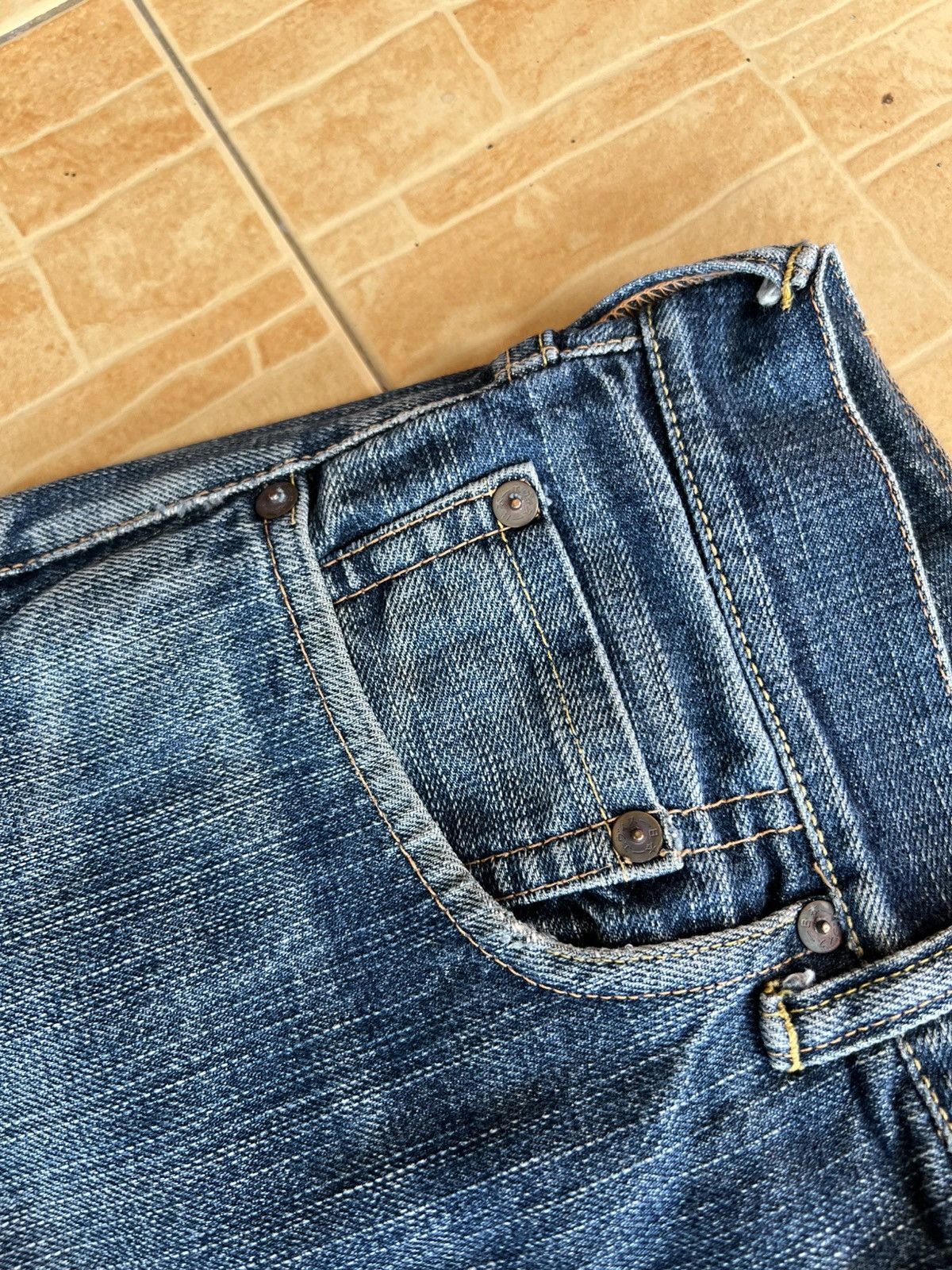 Evisu Vintage Evisu X McDonald Selvedge Distressed Jean Very Rare Size US 29 - 9 Thumbnail
