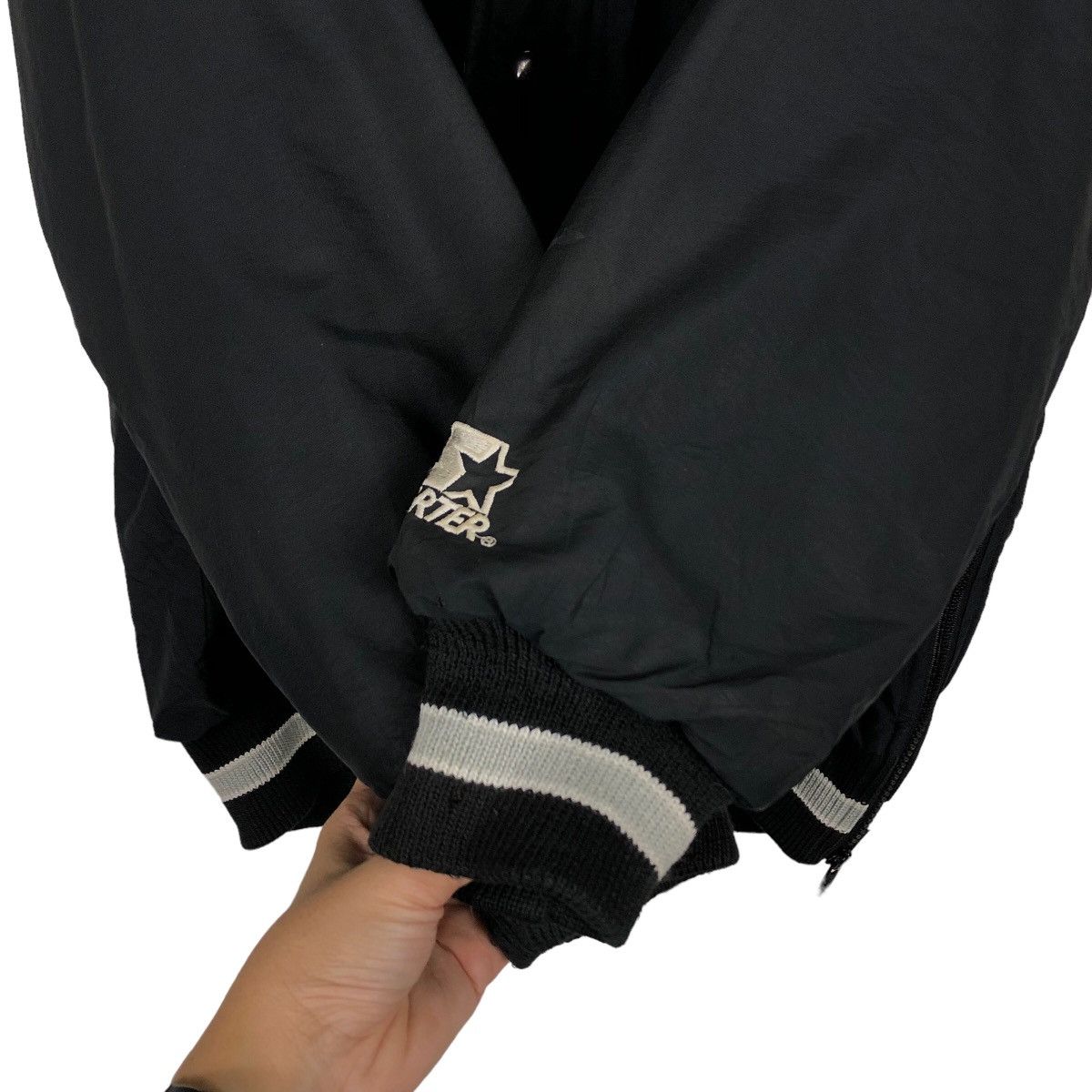 NFL 🔥Vintage Bomber Jacket Starter NFL Raiders Big Logo Size US S / EU 44-46 / 1 - 15 Thumbnail