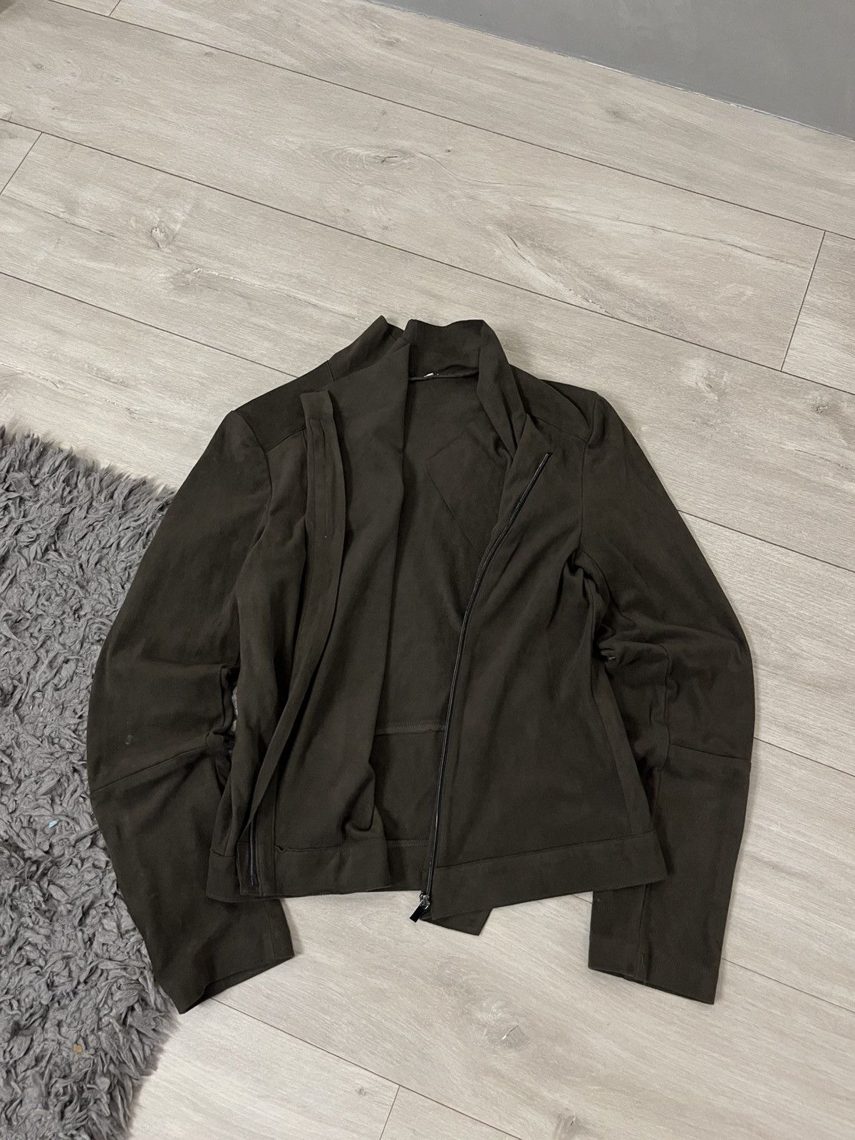 Hysteric Glamour 🔥Punk Rick Owens Vibe Biker Suede Side Zip 00's Jacket Size S / US 4 / IT 40 - 7 Thumbnail