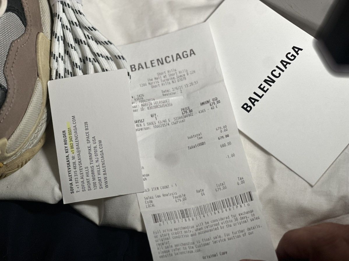 Balenciaga Balenciaga Triple S Grey Red Blue Size US 7 / EU 40 - 7 Thumbnail