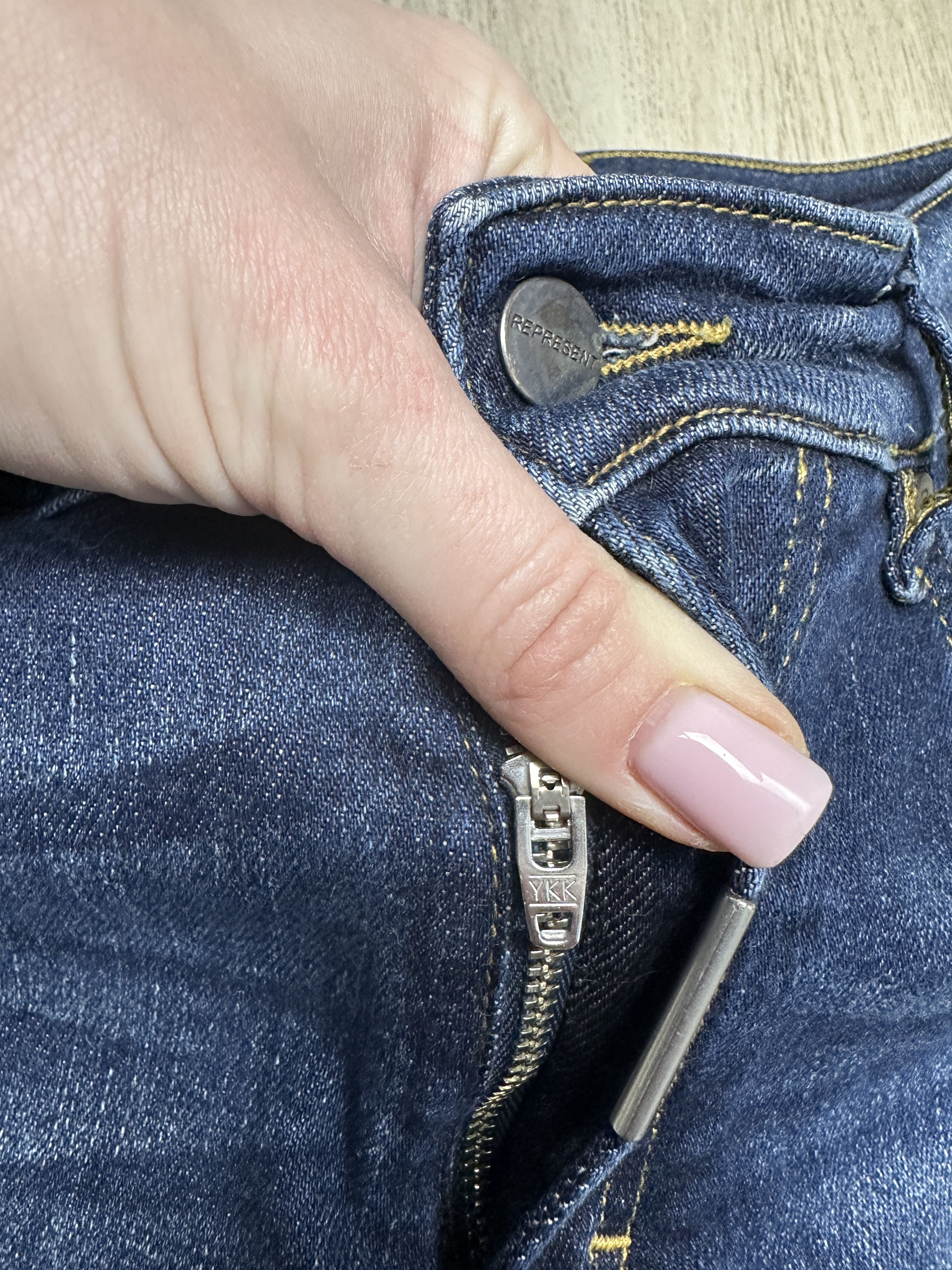 Represent Clo. Represent Mens Biker Denim Pants Jeans Size US 30 / EU 46 - 4 Thumbnail