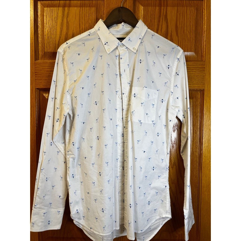 Bonobos Bonobos Blue Flamingo Button Down Size S Slim Fit Size US S / EU 44-46 / 1 - 1 Thumbnail