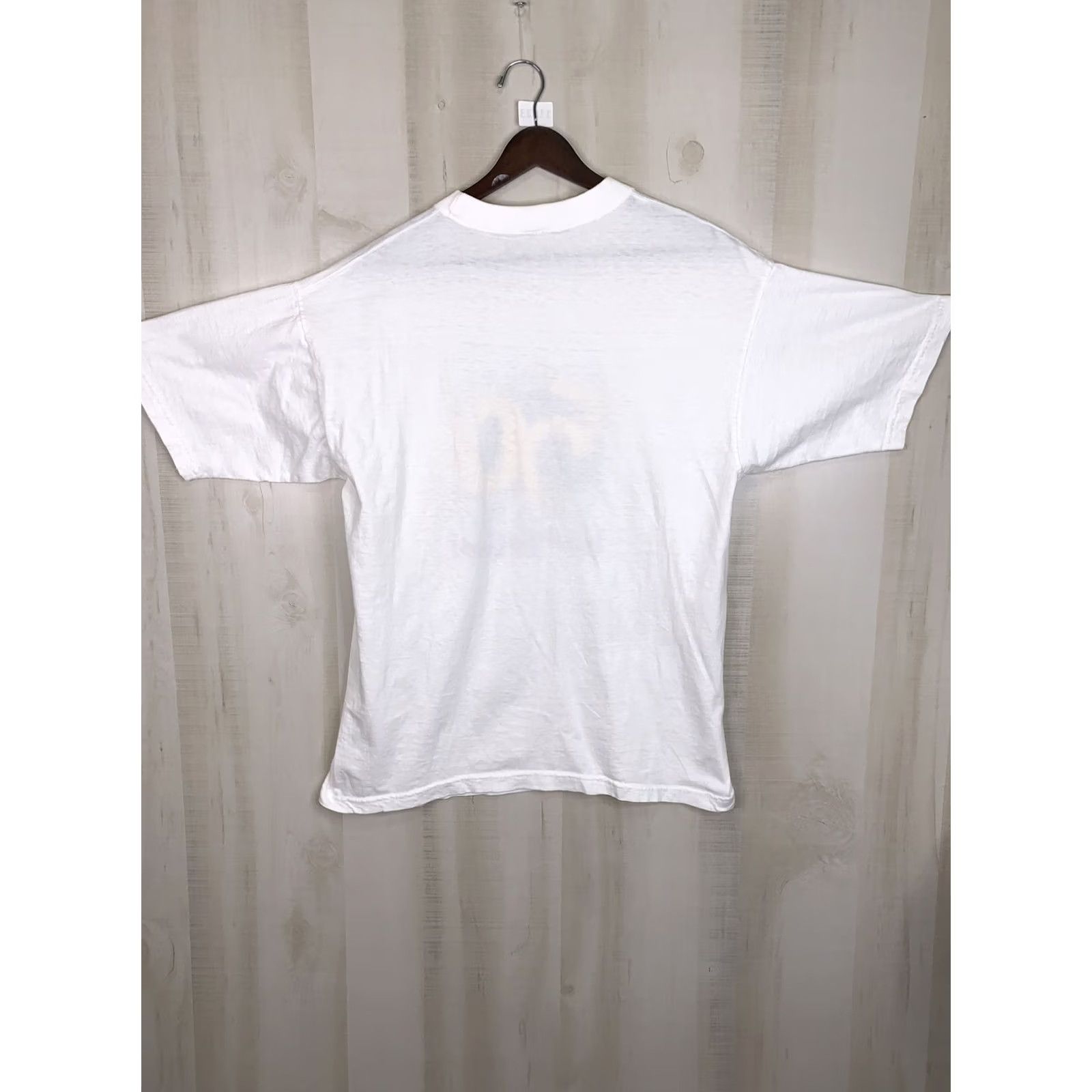 Vintage Vintage White Graphic T Shirt It Took Me 50 Years To Look This Good 90s Funny Unisex Adults L Short Sleeve Crew Neck Mens Womens Size US L / EU 52-54 / 3 - 6 Thumbnail