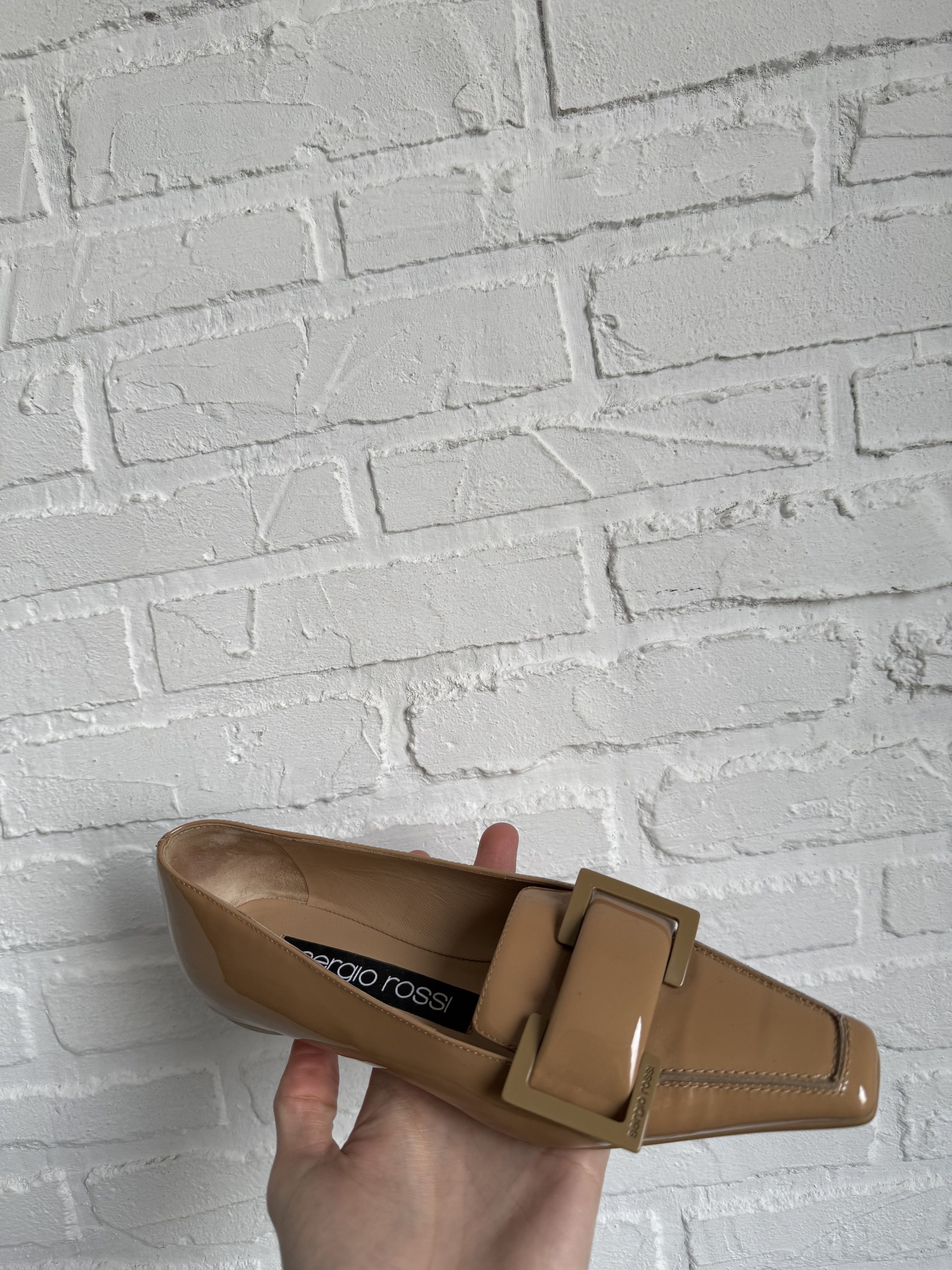 Sergio Rossi Share SERGIO ROSSI Patent Leather Loafers Size US 5.5 / IT 35.5 - 11 Thumbnail