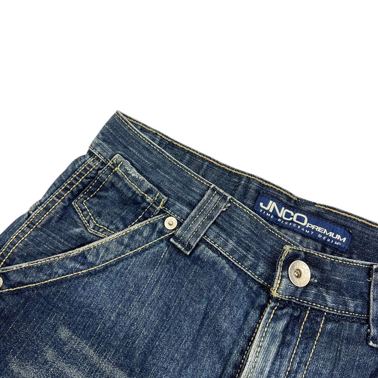 JNCO Vintage Jnco Baggy Denim Embroidered Shorts / Jorts Waist 31 Size US 31 - 5 Thumbnail