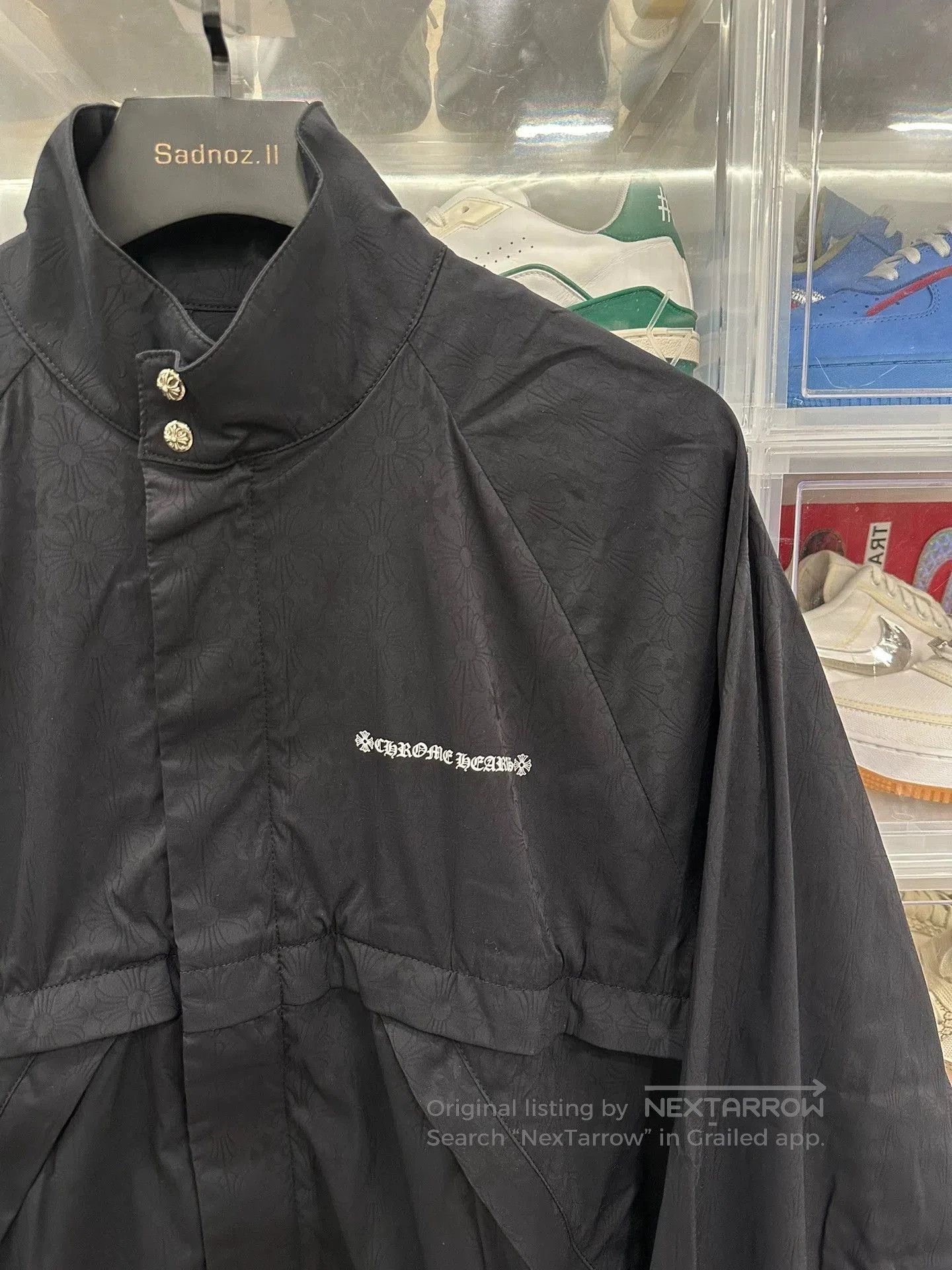 Chrome Hearts black chrome hearts nylon windbreaker jacket. Size US L / EU 52-54 / 3 - 2 Thumbnail