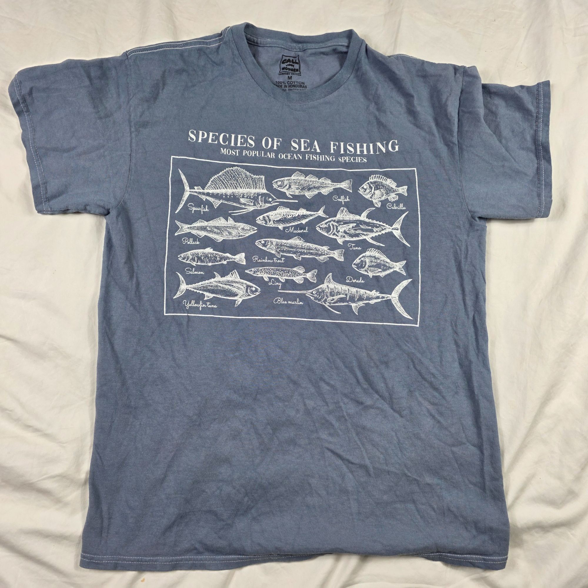 Other Call Your Mother Sea Fishing Species Mens Medium Blue Graphi Size US M / EU 48-50 / 2 - 1 Thumbnail
