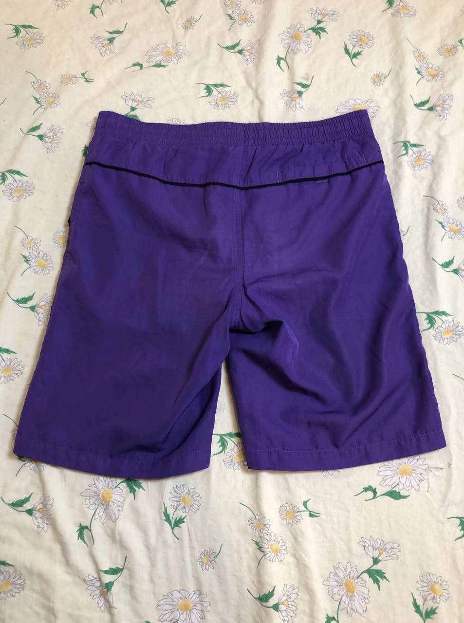 Nike NIKE Vintage 80s 90s Lined Logo Shorts Blue Size US 30 / EU 46 - 13 Thumbnail