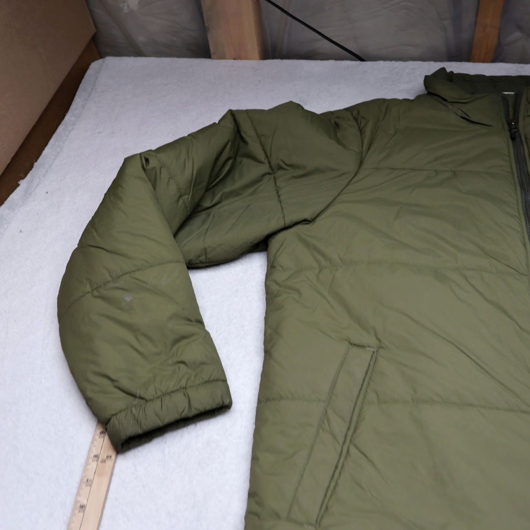 Vintage REI Jacket Mens Large Green Insulated Full Zip Puffer Outdoor Wind Rain Quilted Nylon Stand-Up Collar Size US L / EU 52-54 / 3 - 2 Thumbnail