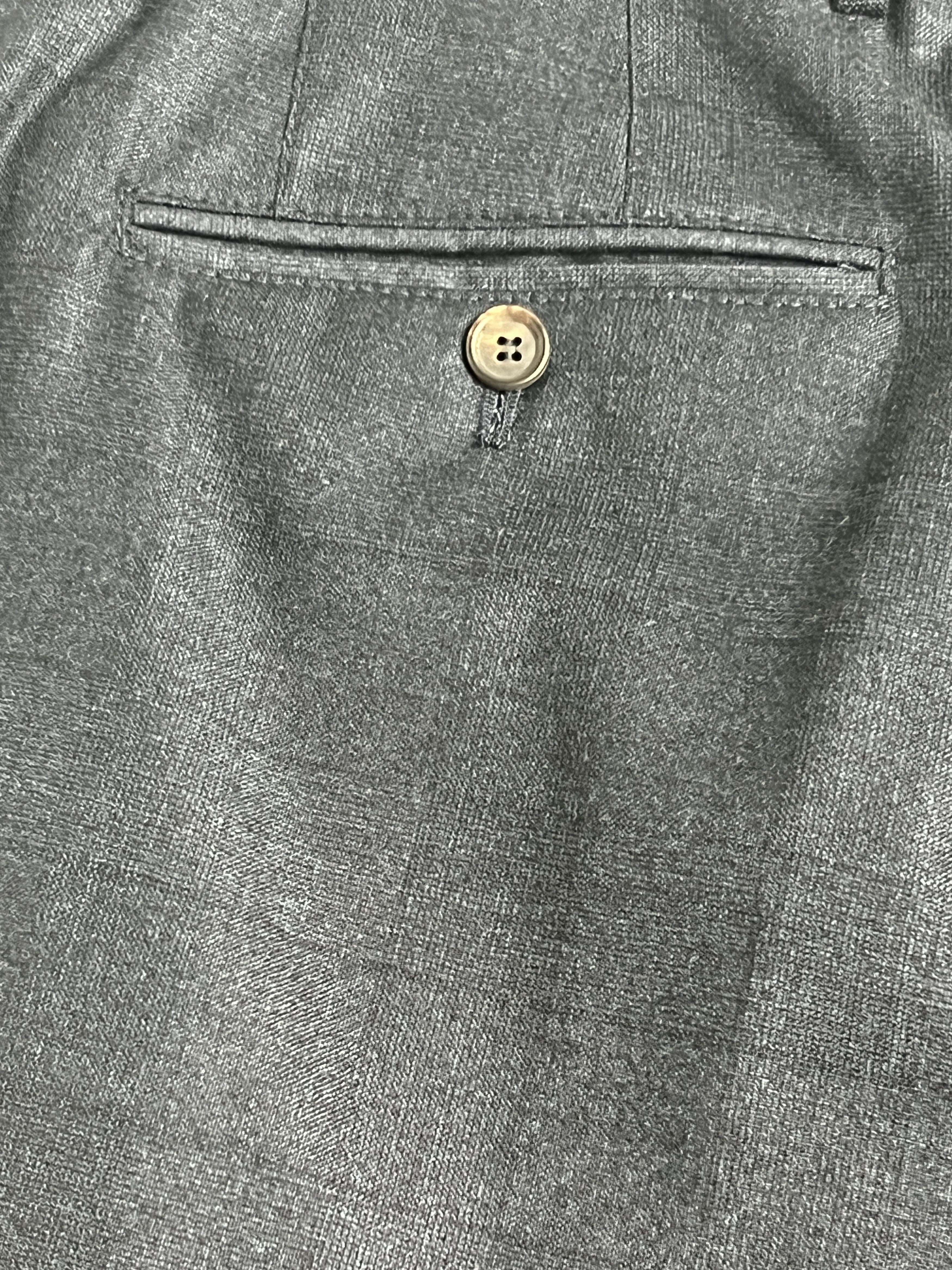 Brunello Cucinelli Navy Windowpane Wool Suit Size 38R - 14 Thumbnail
