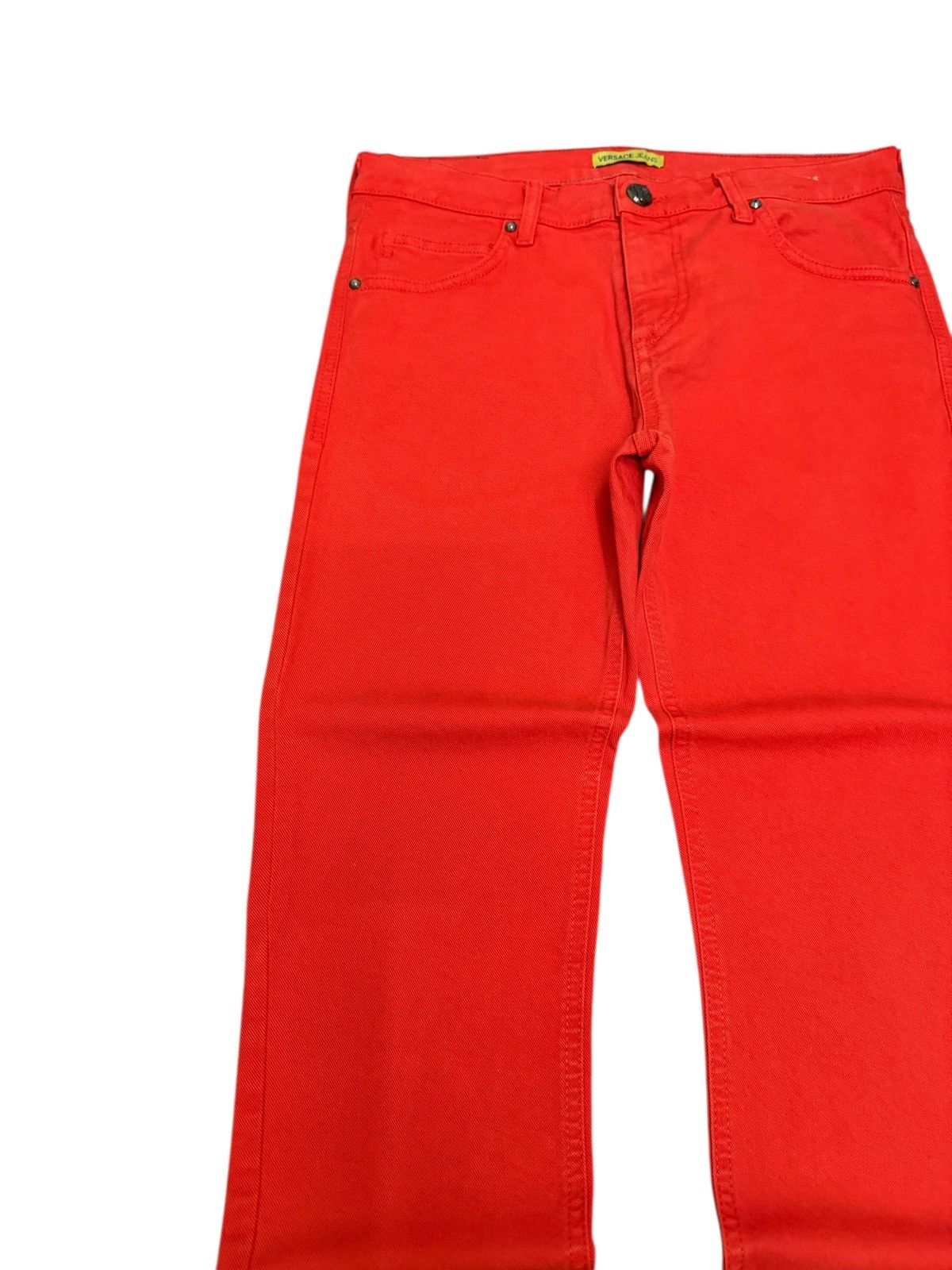 Versace VERSACE JEANS ORANGE SLIM FIT EMBROIDERY LOGO Size US 29 - 5 Thumbnail