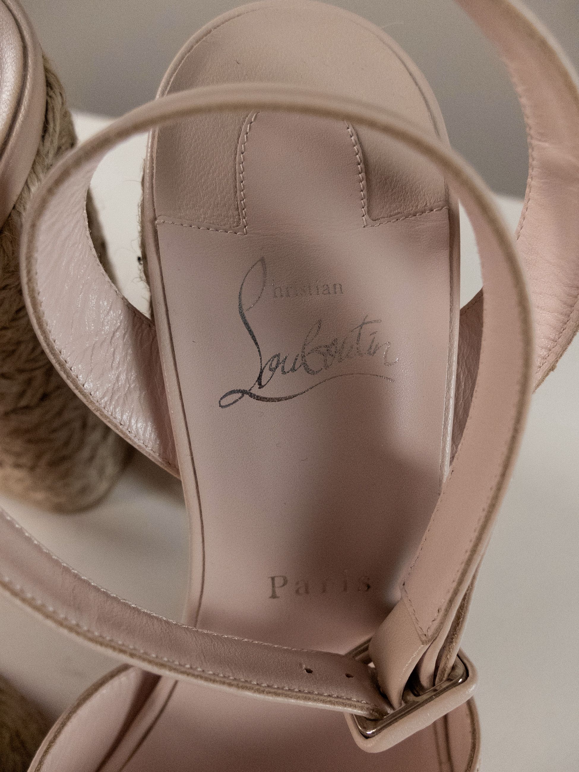 Christian Louboutin CHRISTIAN LOUBOUTIN Super Mariza nude leather sandals Size US 10 / IT 40 - 7 Thumbnail