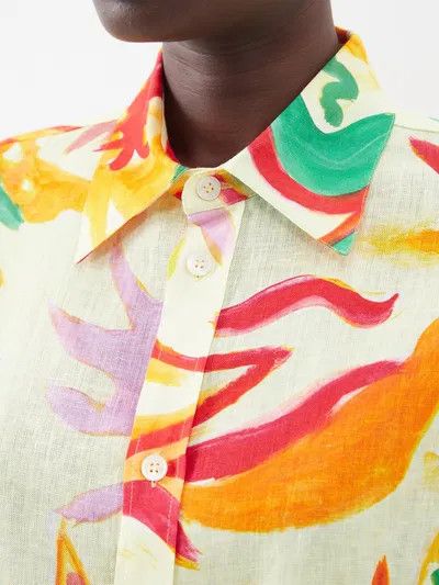 Marni o1y1125 Linen Shirt in Multicolor Size XS / US 0-2 / IT 36-38 - 2 Thumbnail