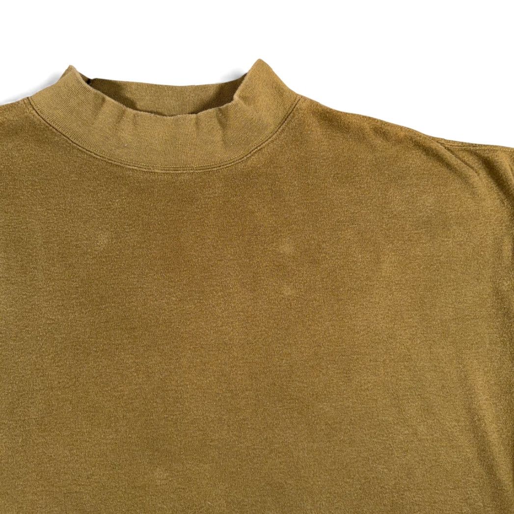 American Eagle Outfitters VINTAGE American Eagle Shirt Adult LARGE Green Mock Neck Military Olive 90s Mens Size US L / EU 52-54 / 3 - 2 Thumbnail