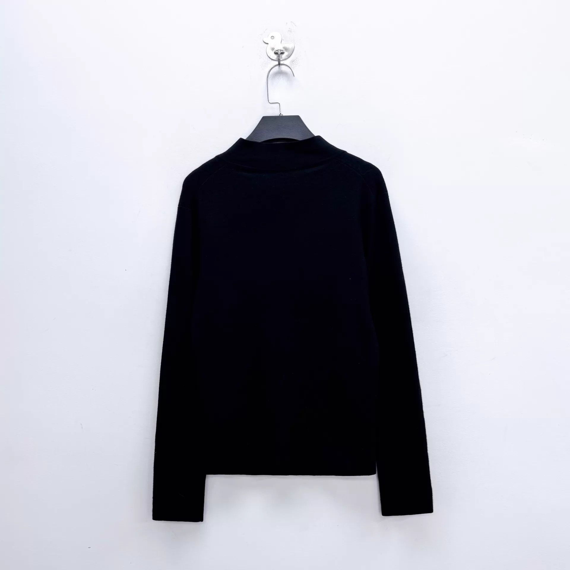 Dior Dior Women's Black Seagull Neck Knit Sweater S Size S / US 4 / IT 40 - 2 Thumbnail