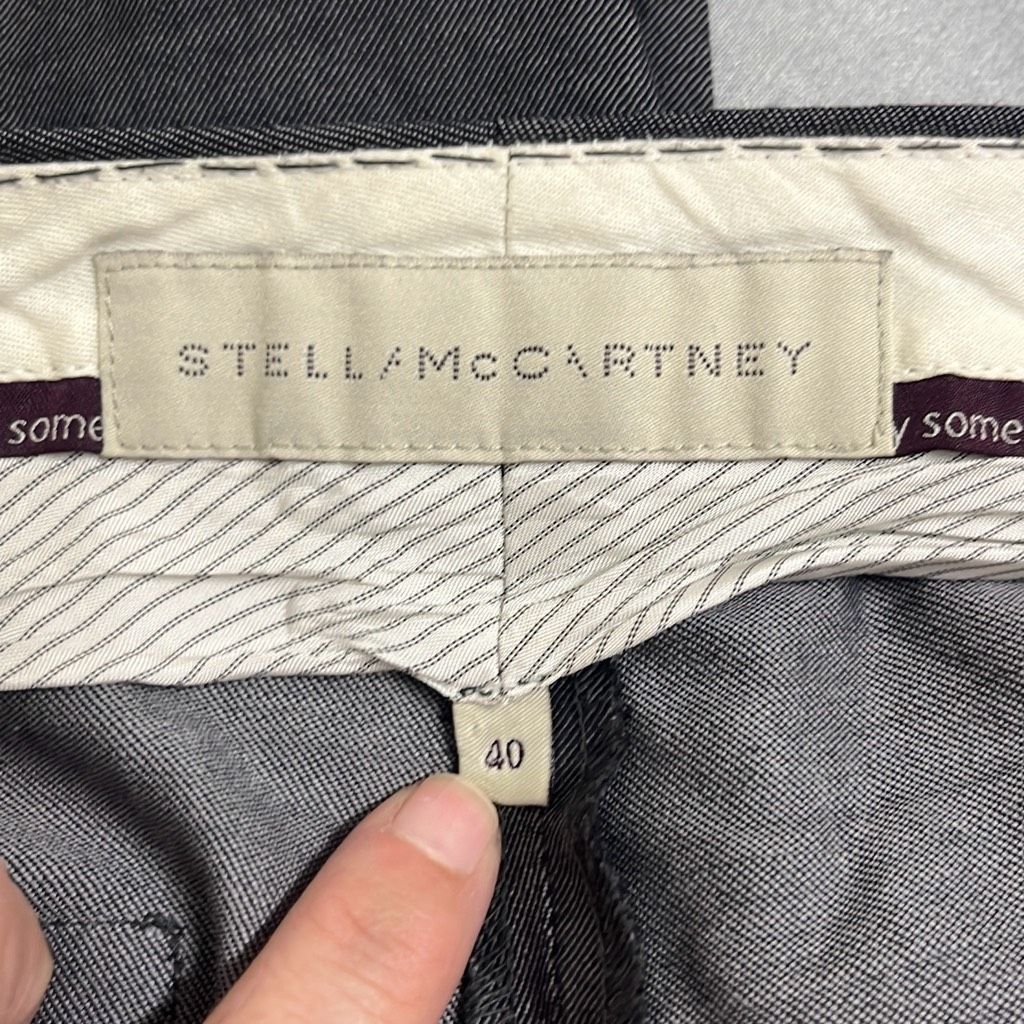 Stella McCartney Stella McCartney Womens 40 Medium Wool Dress Pants Gray Pock Size 28" / US 6 / IT 42 - 8 Thumbnail