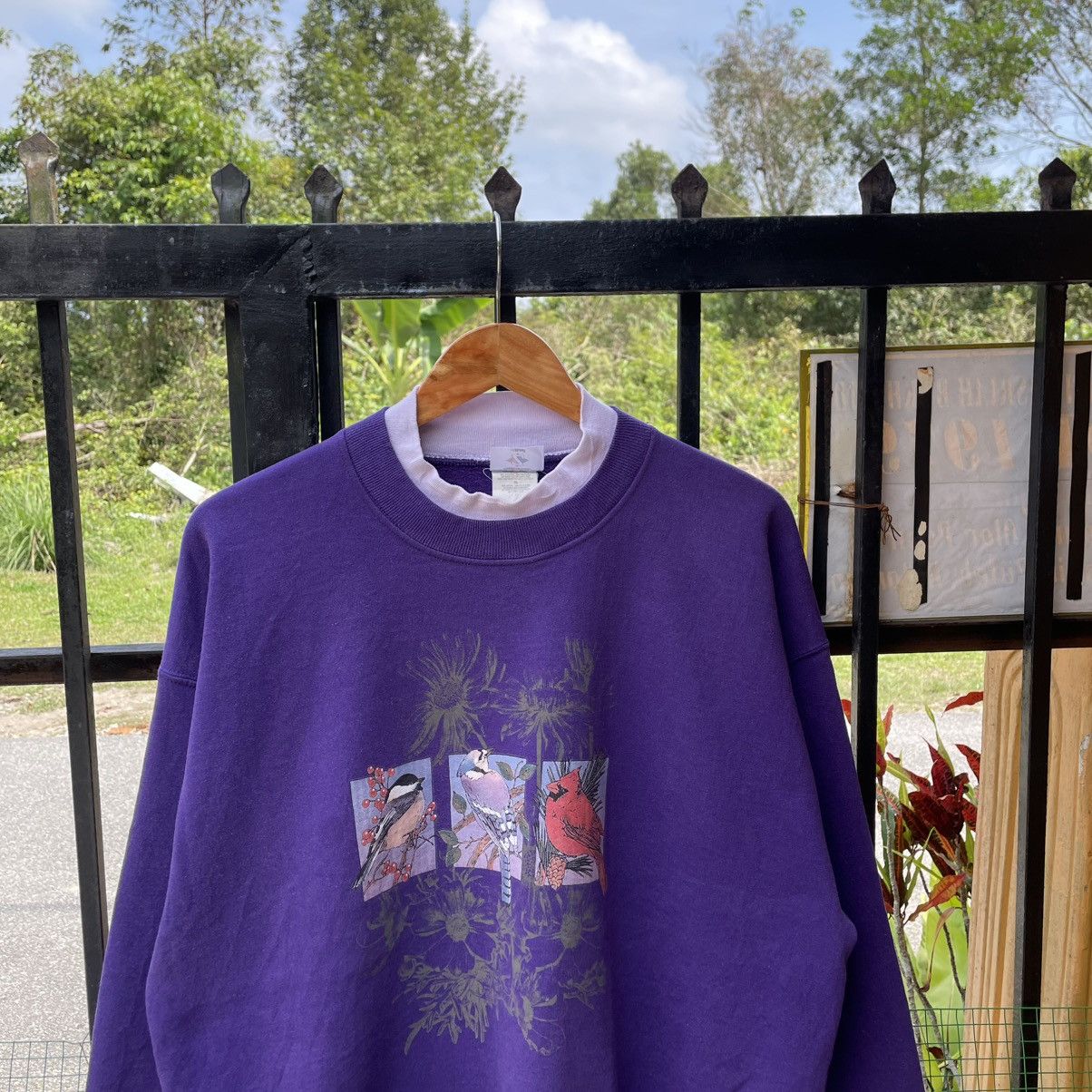 Vintage 🔥Vintage 90s Retro Bird Crewneck Jumper Sweatshirts Size US M / EU 48-50 / 2 - 4 Thumbnail