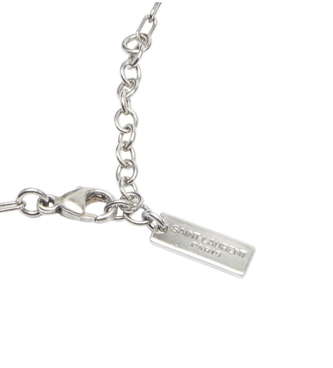 Saint Laurent Paris Saint Laurent Long Chain Necklace Silver NWT Size ONE SIZE - 8 Thumbnail
