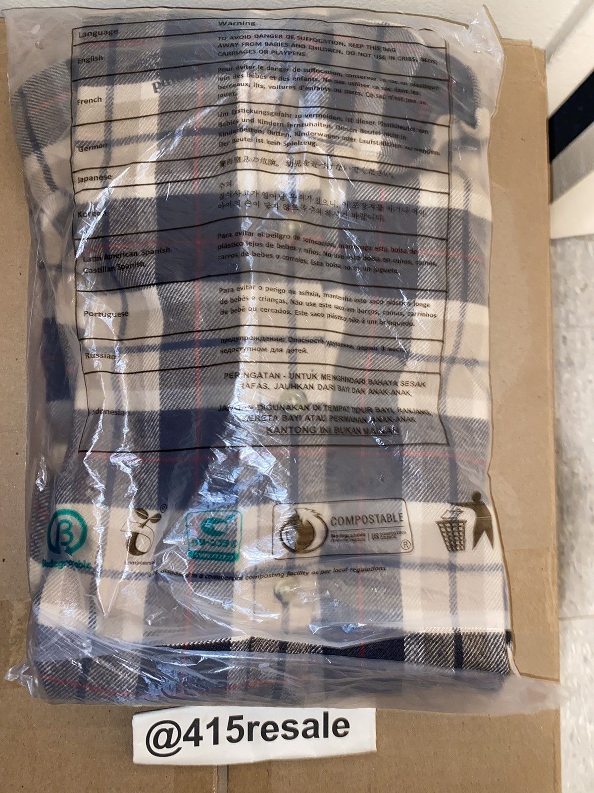 JJJJound × Levi's Levi’s JJJJOUND Plaid Flannel Shirt Size US L / EU 52-54 / 3 - 18 Thumbnail