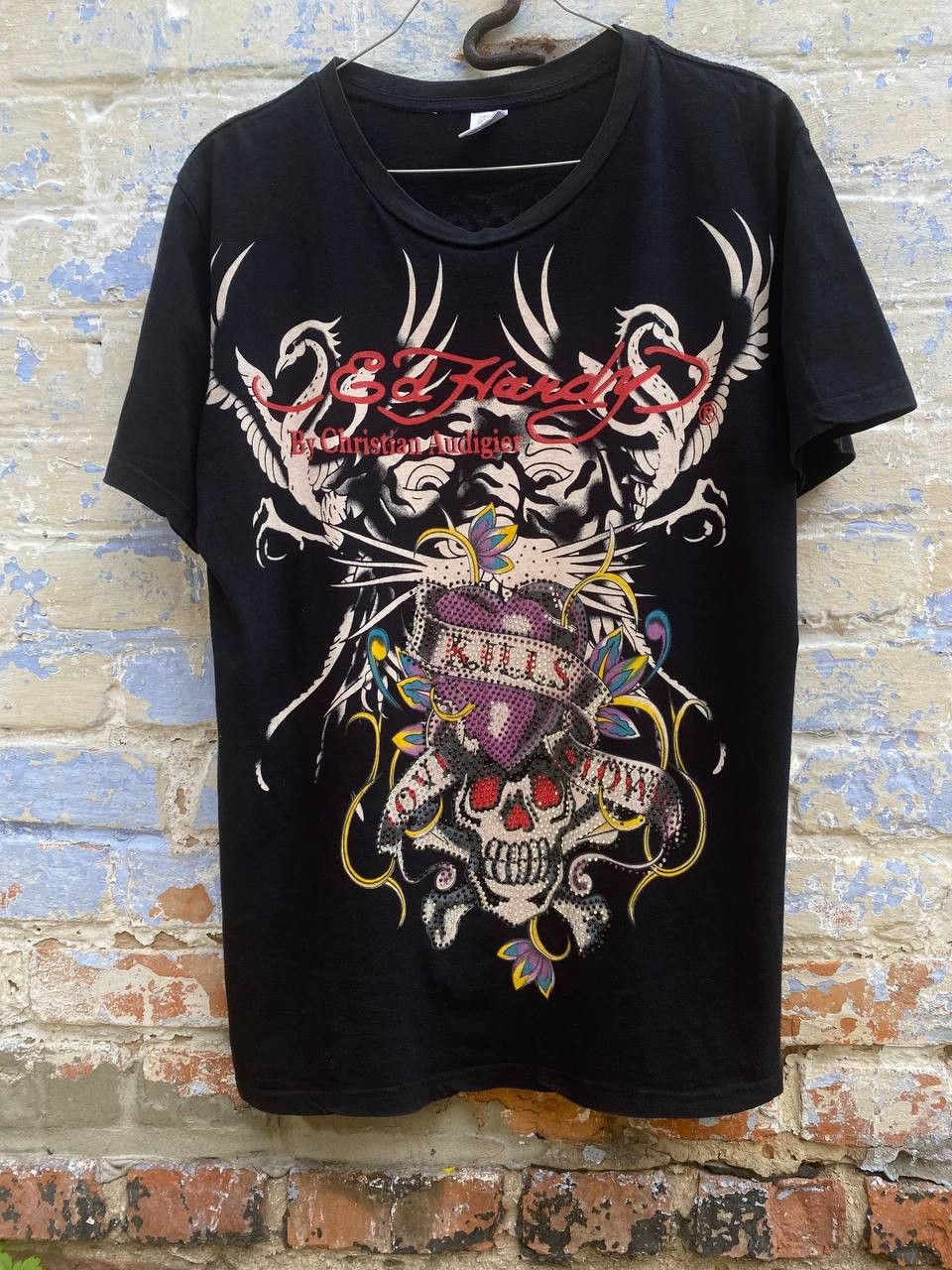 Christian Audigier Gattoo Ed Hardy By Christian Audigier Tee Tattoo Kills Love Size US L / EU 52-54 / 3 - 3 Thumbnail