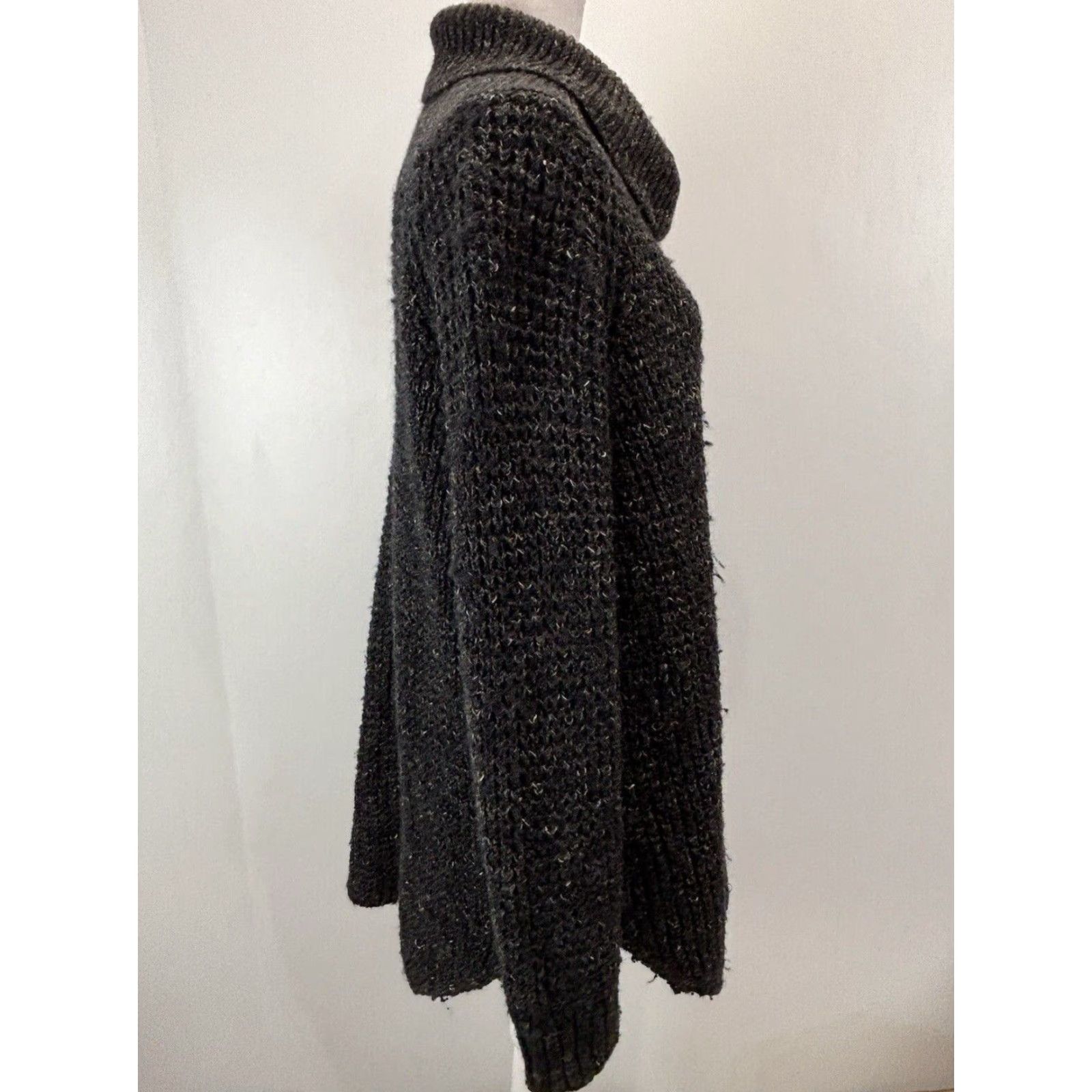 Free People Free People Dylan Tweedy Chunky Knit Confetti Sweater Grey Sz Large Women’s Size L / US 10 / IT 46 - 4 Thumbnail