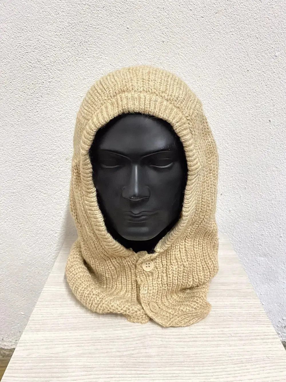 Japanese Brand Japanese Brand Plain Balaclava Beanie Hat Size ONE SIZE - 2 Thumbnail