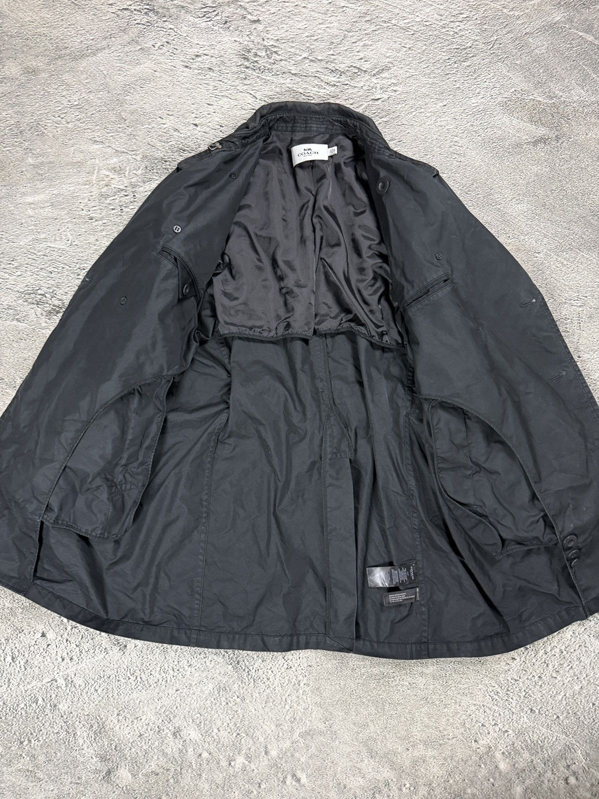 Coach Coach Trench Coat black Size US L / EU 52-54 / 3 - 2 Thumbnail