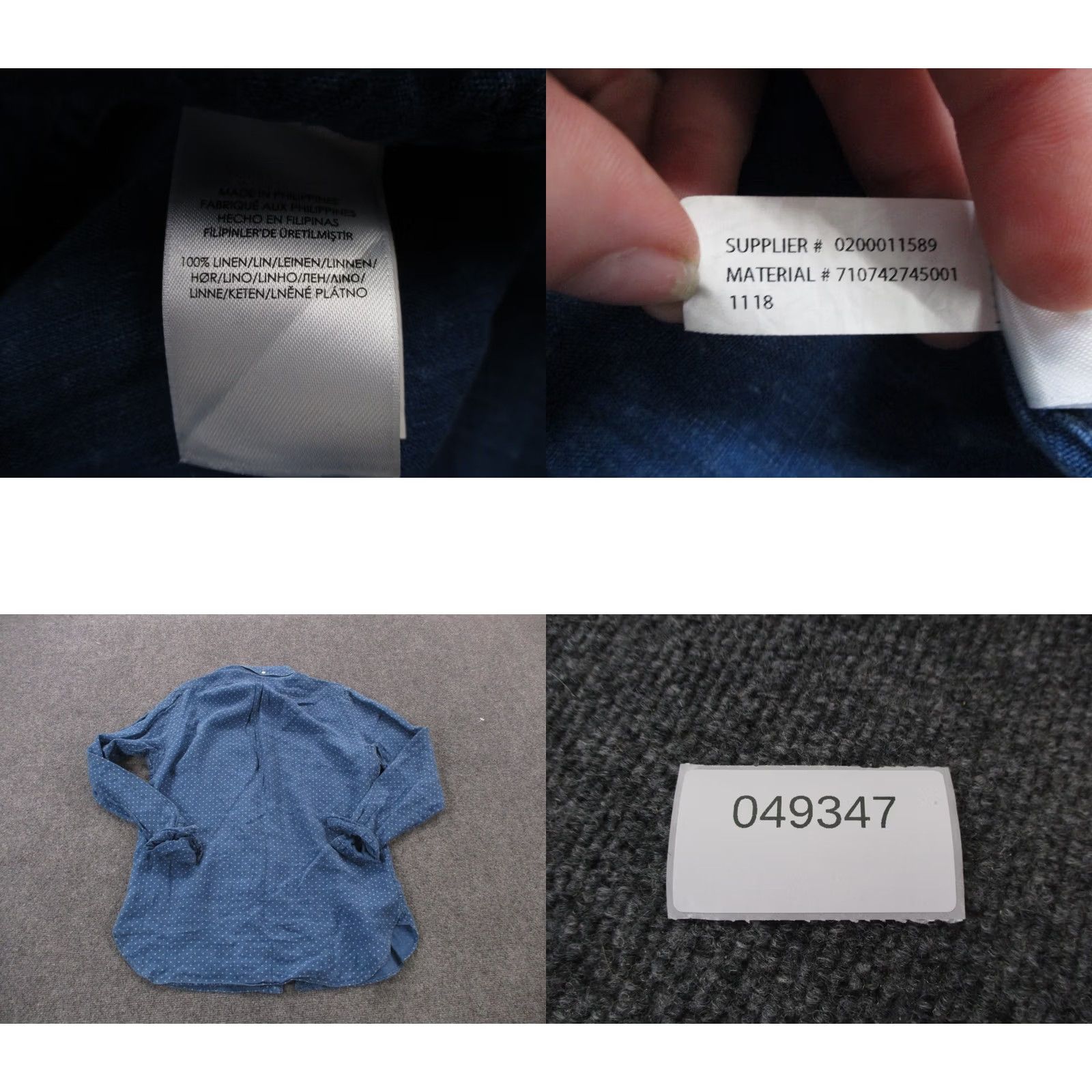 Ralph Lauren Ralph Lauren Shirt Men S Blue Stars Linen Golf Casual Button-Up Size US S / EU 44-46 / 1 - 8 Thumbnail