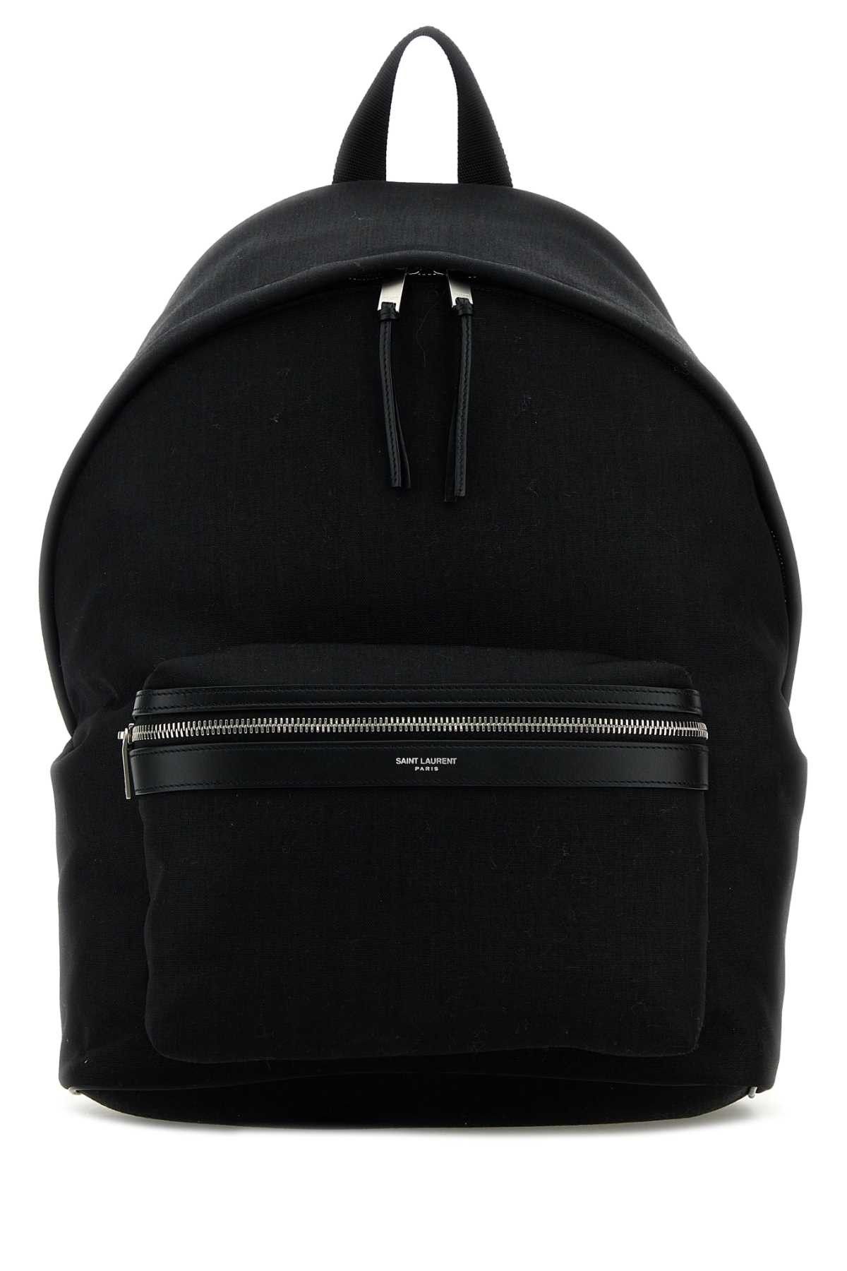Black Canvas City Backpack